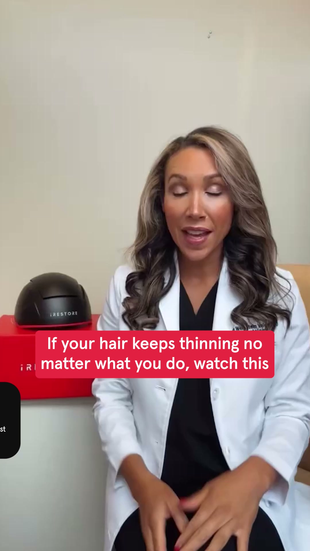 iRESTORE Hair Growth System Facebook ad: Try The Most Powerful Device To Regrow Your Hair