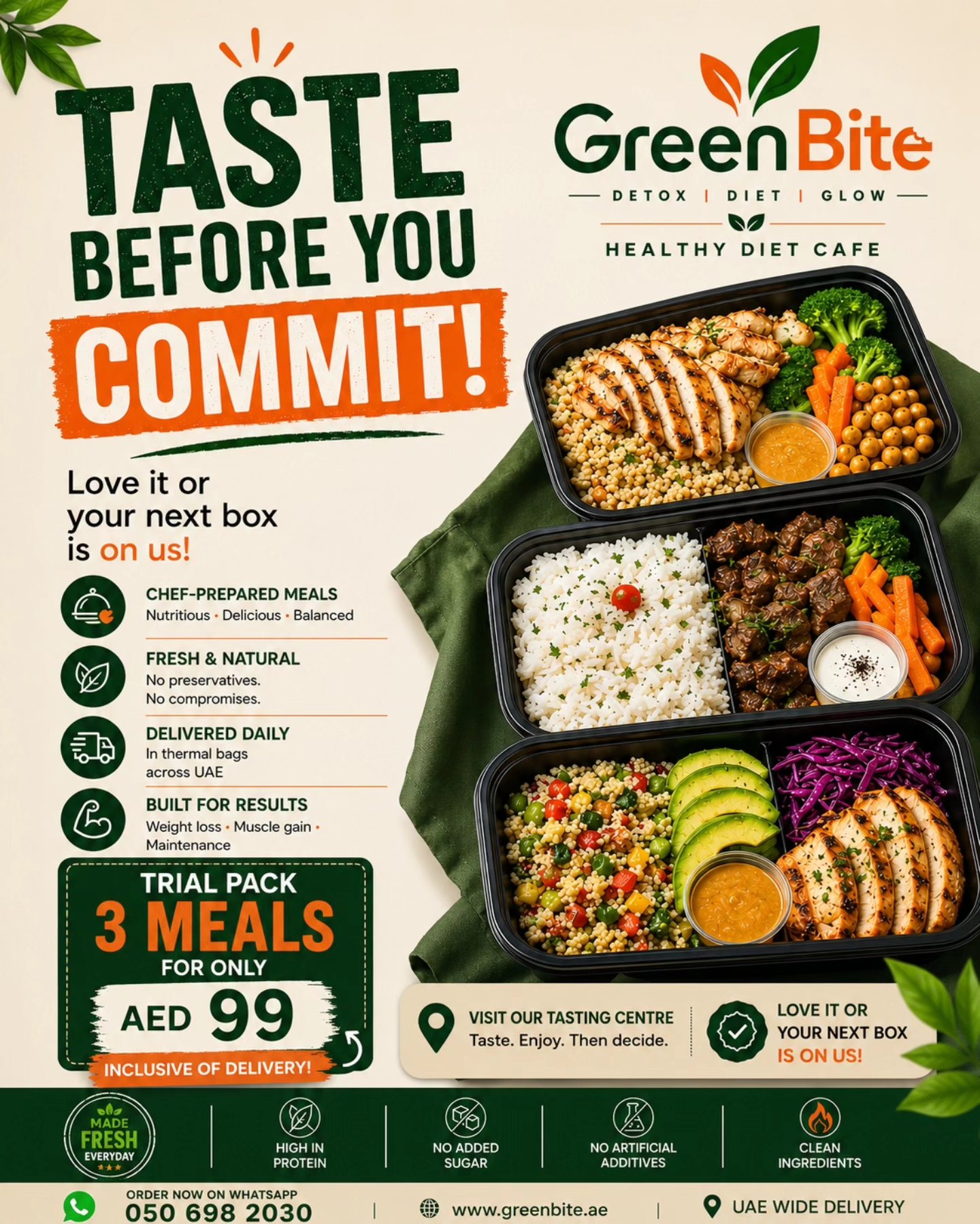 Green Bite Cafe Facebook ad