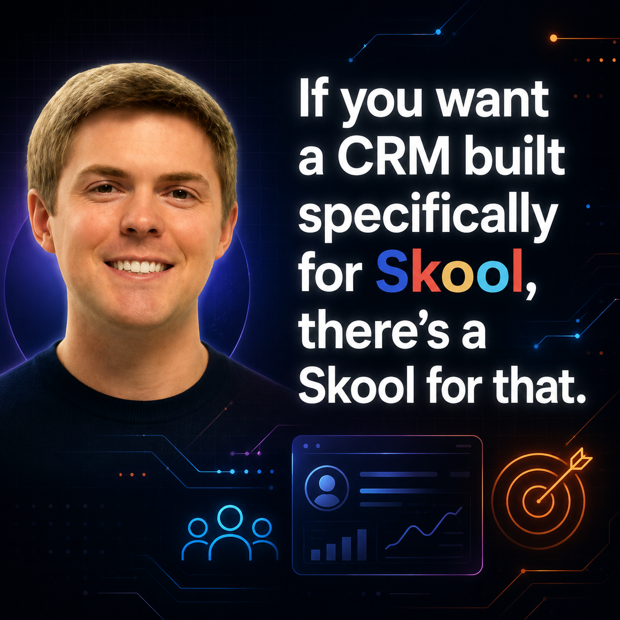 Skool Facebook ad