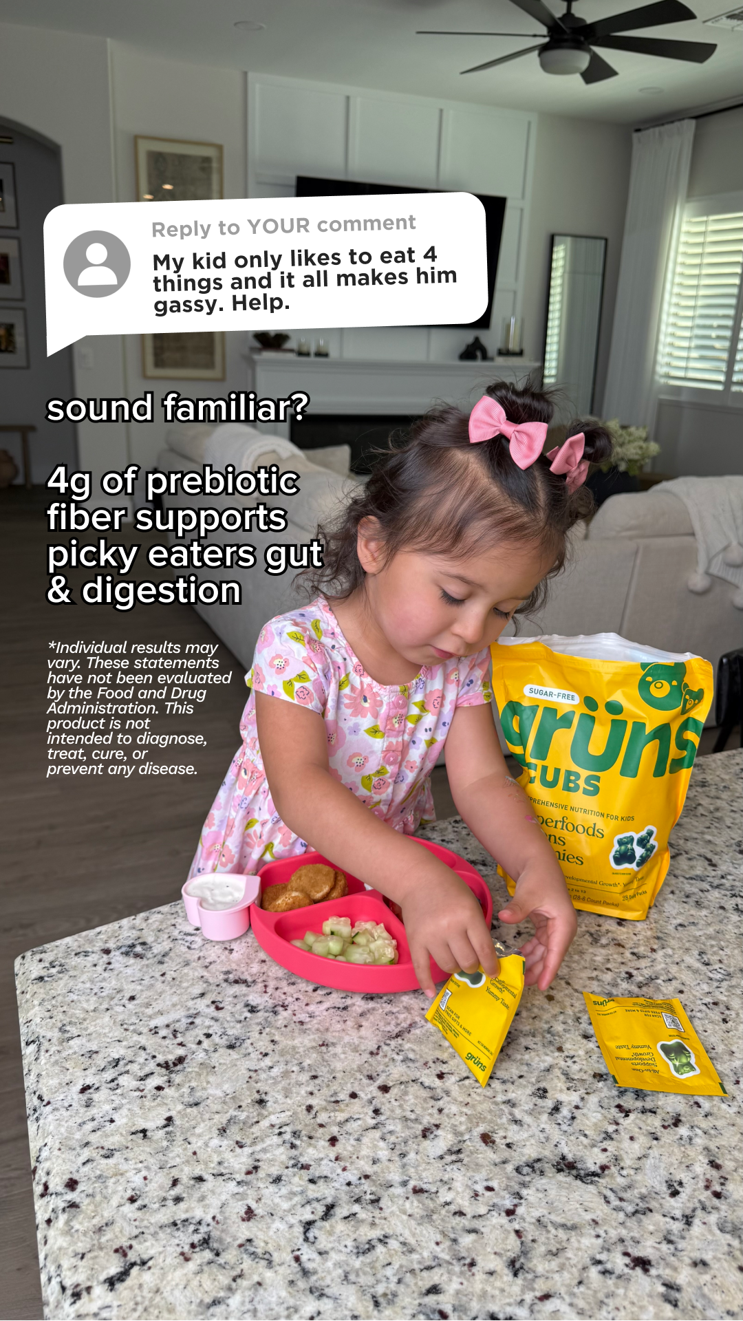 Grüns Kids Facebook ad