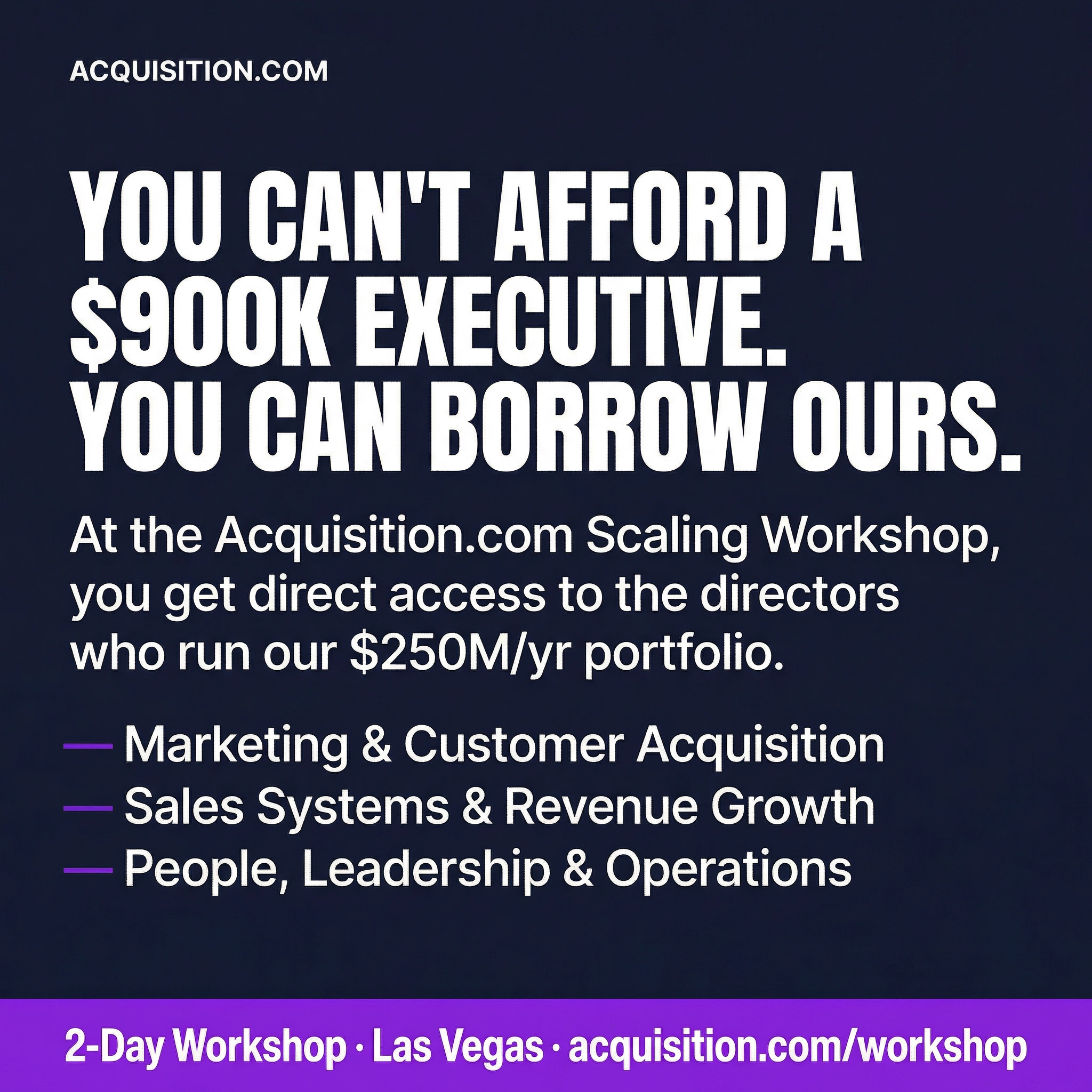 Acquisition.com Facebook ad