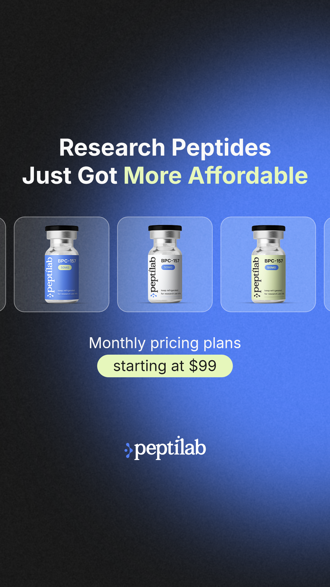 PeptiLab Facebook ad from Jun 4, 2026