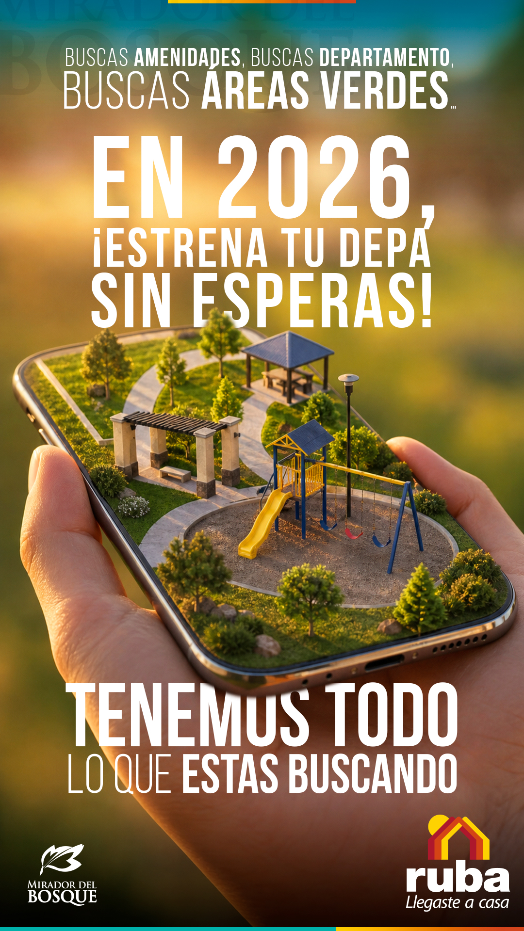 Mirador del Bosque Facebook ad from May 6, 2026