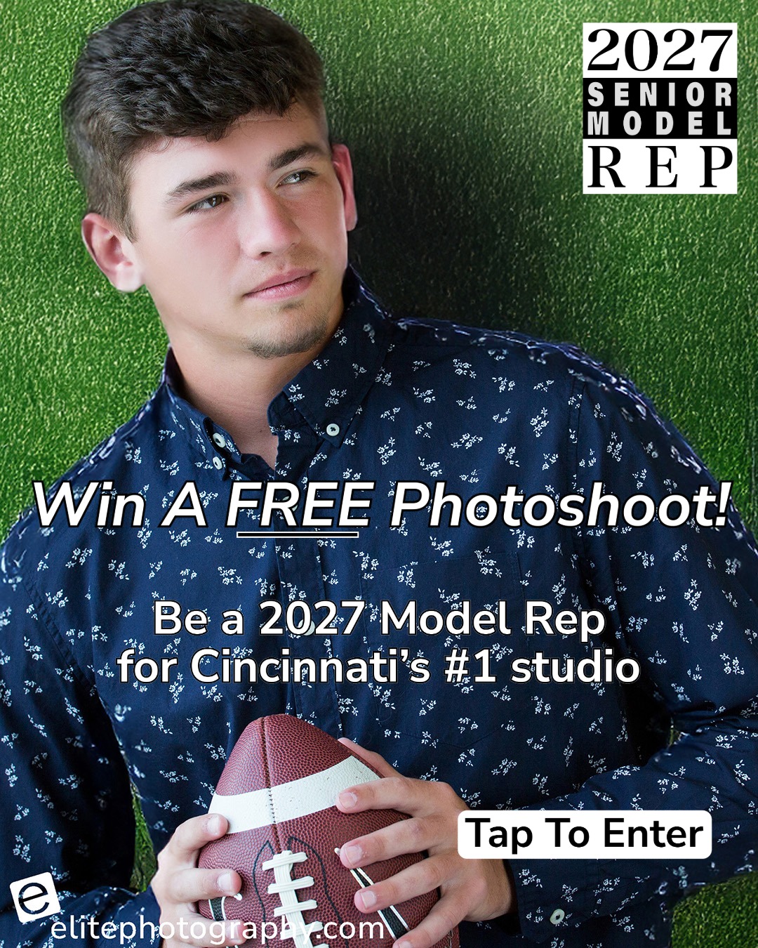 Elite Photography Facebook ad: LAST CHANCE: Win a FREE Photoshoot at Cincinnati's #1…