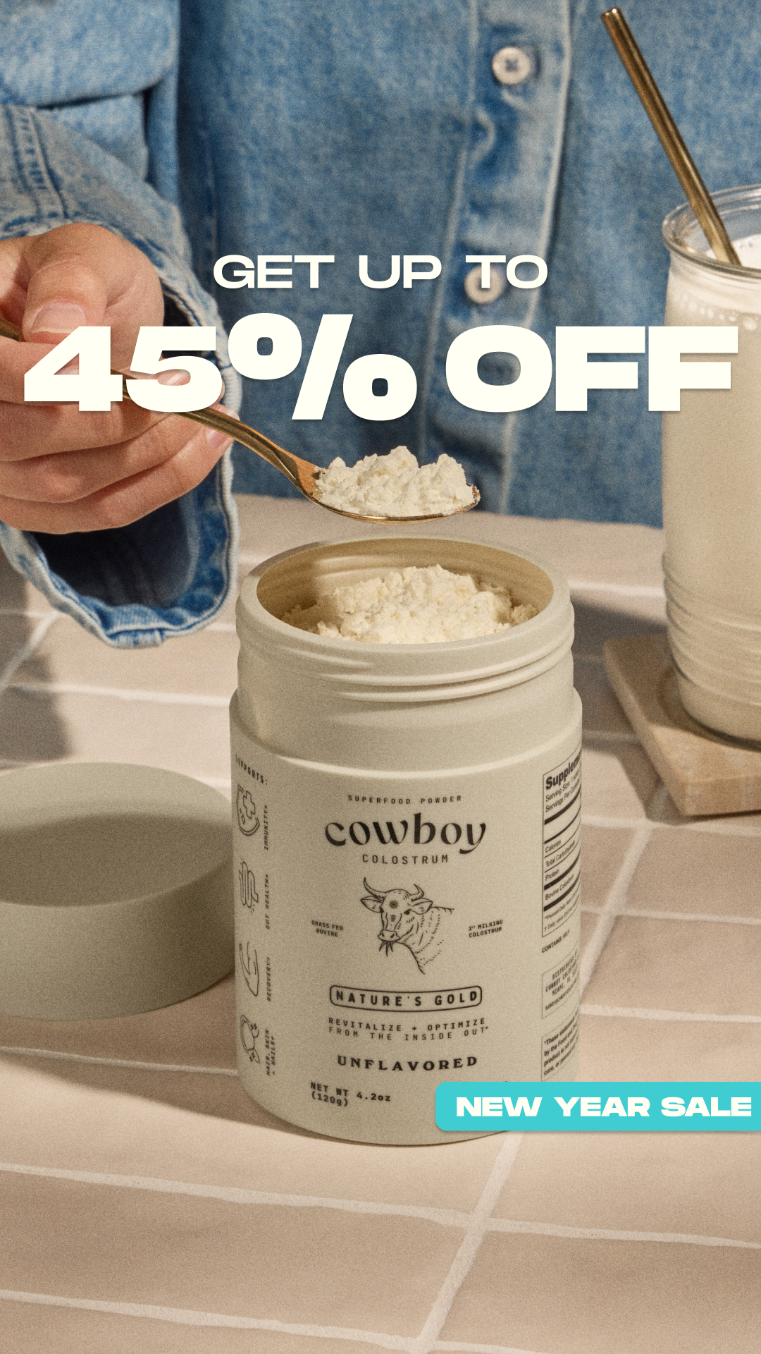 Cowboy Colostrum Facebook ad