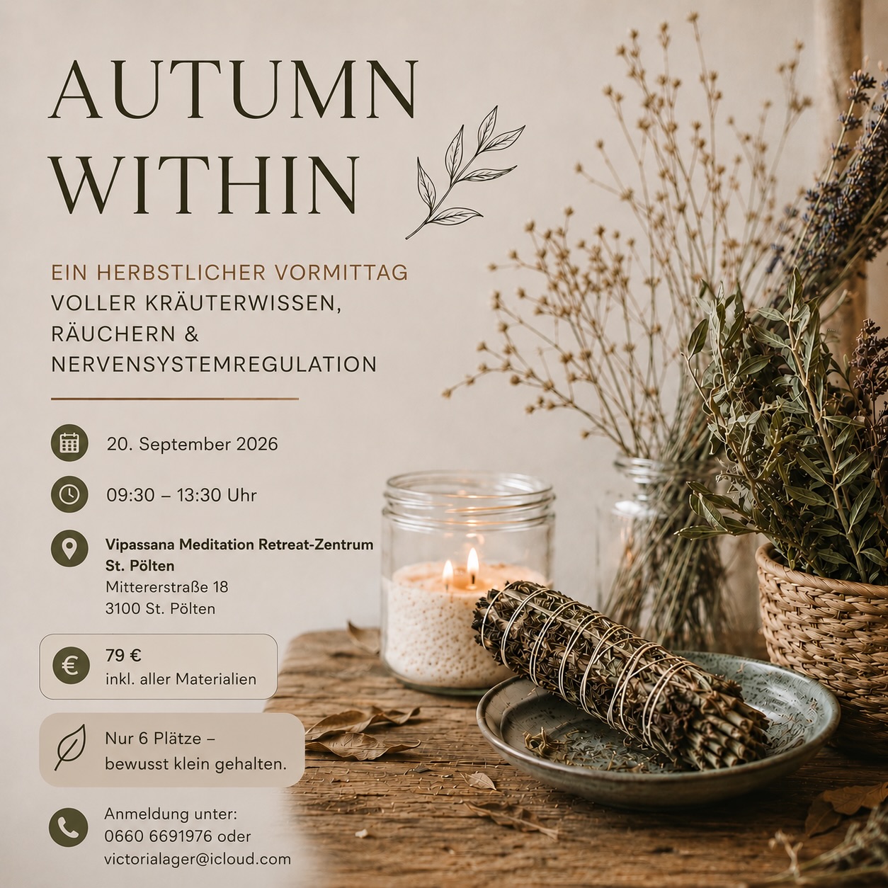 victoria.lager Facebook ad: AUTUMN WITHIN, ein herbstlicher Vormittag für dich