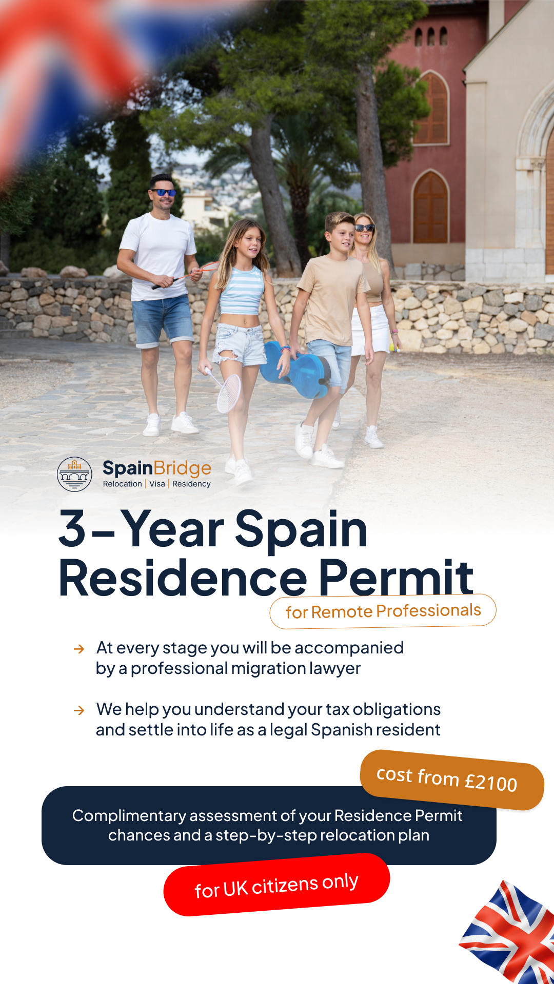 SpainBridge Relocation Facebook ad