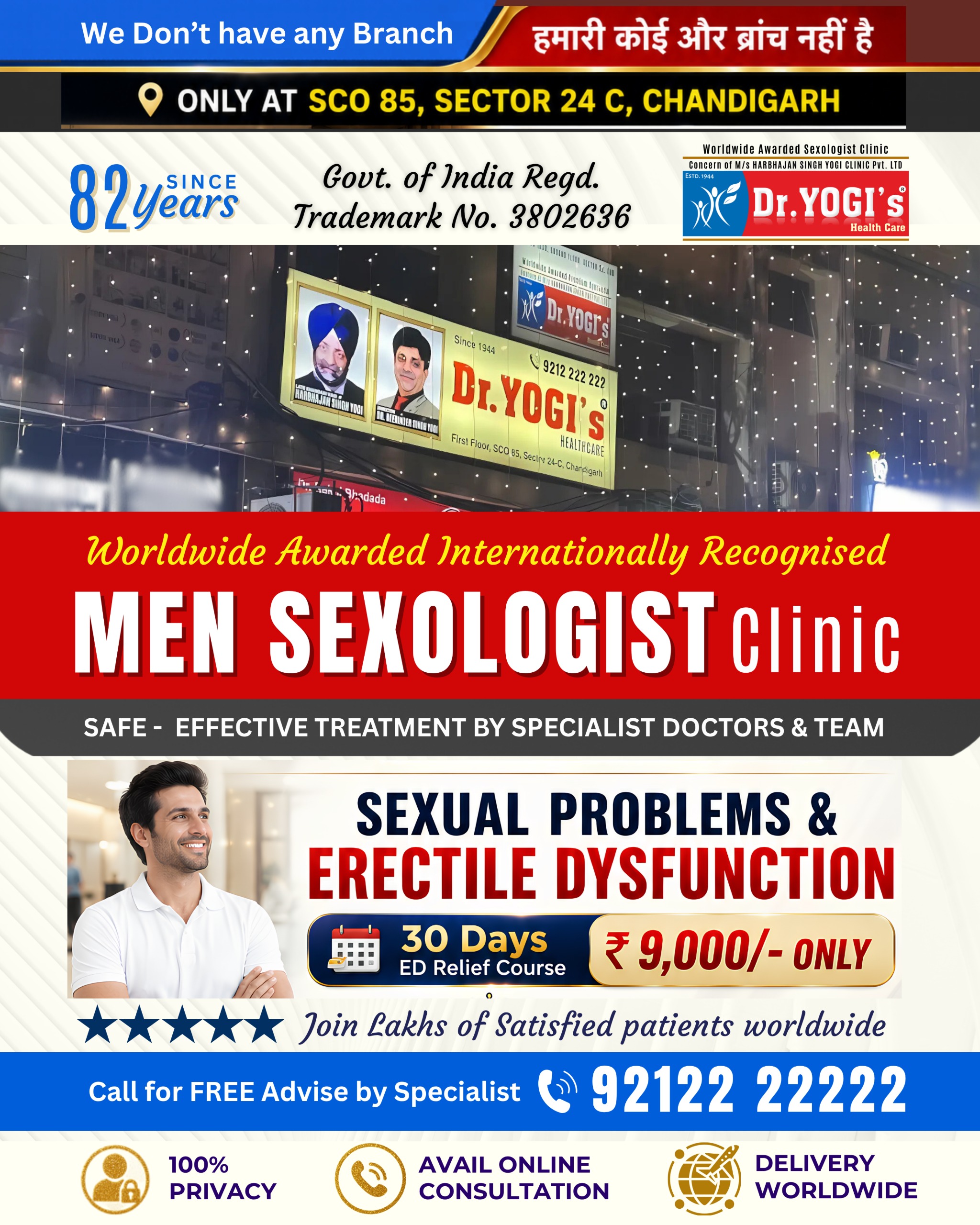 Dr Yogis Health Care Facebook ad