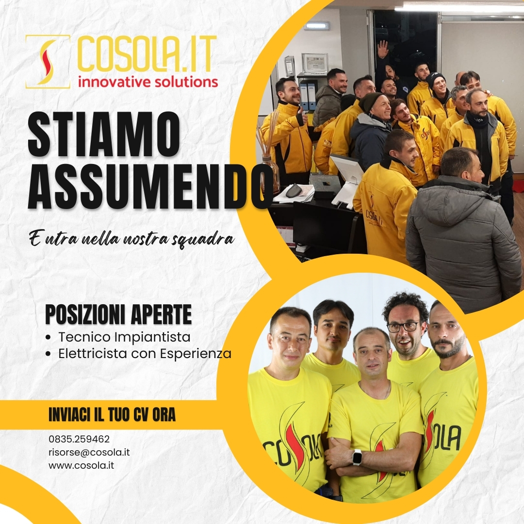 Cosola.it - Soluzioni innovative Facebook ad: Elettricista / tecnico Esperto