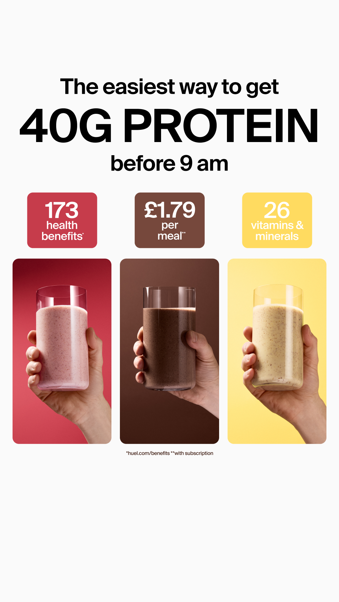Huel Facebook ad