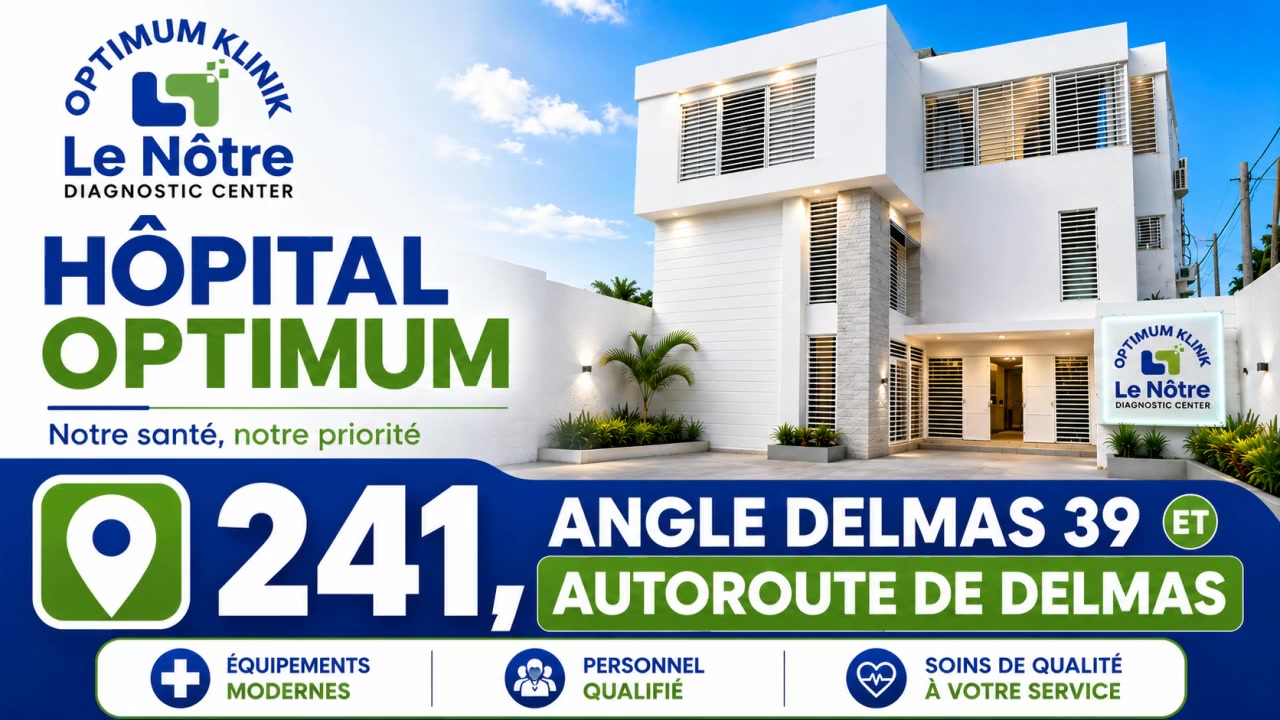 Optimum klinik Facebook ad: URGENCES 24/24, ACCOUCHEMENT ET CESARIENNE 24/24 A HOPITAL…
