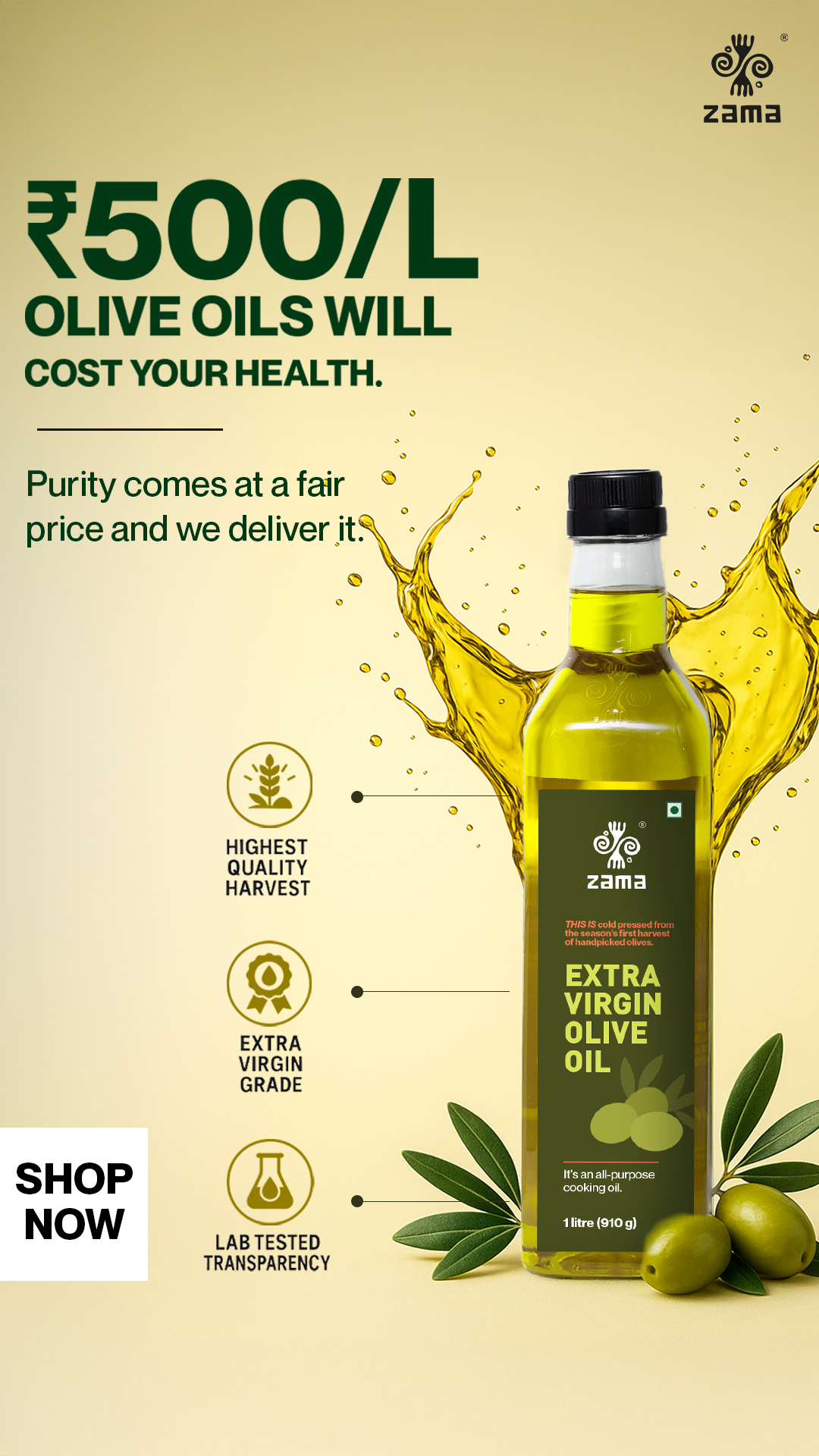Zama Organics Facebook ad from Mar 5, 2026