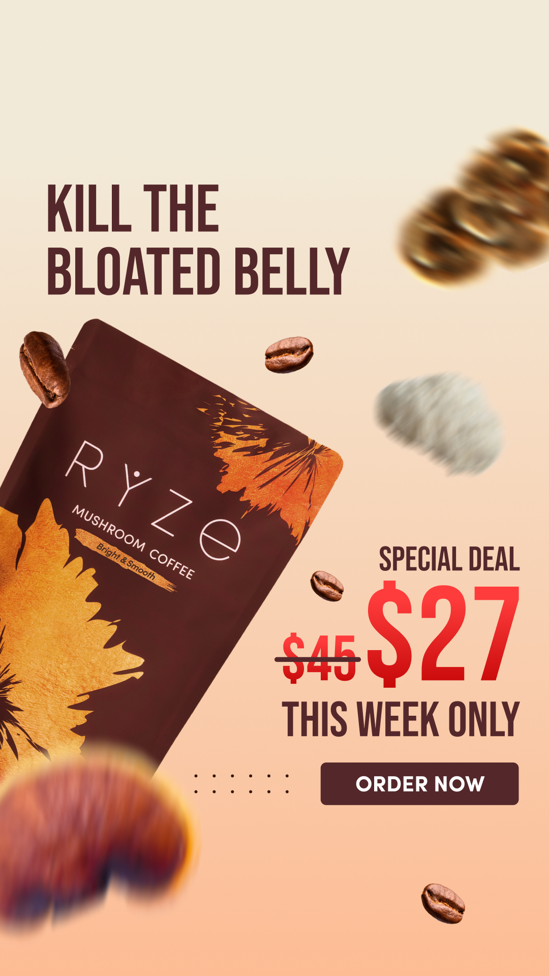 RYZE Superfoods Facebook ad