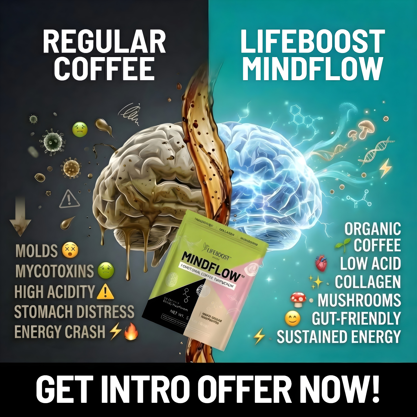 Lifeboost Coffee Facebook ad