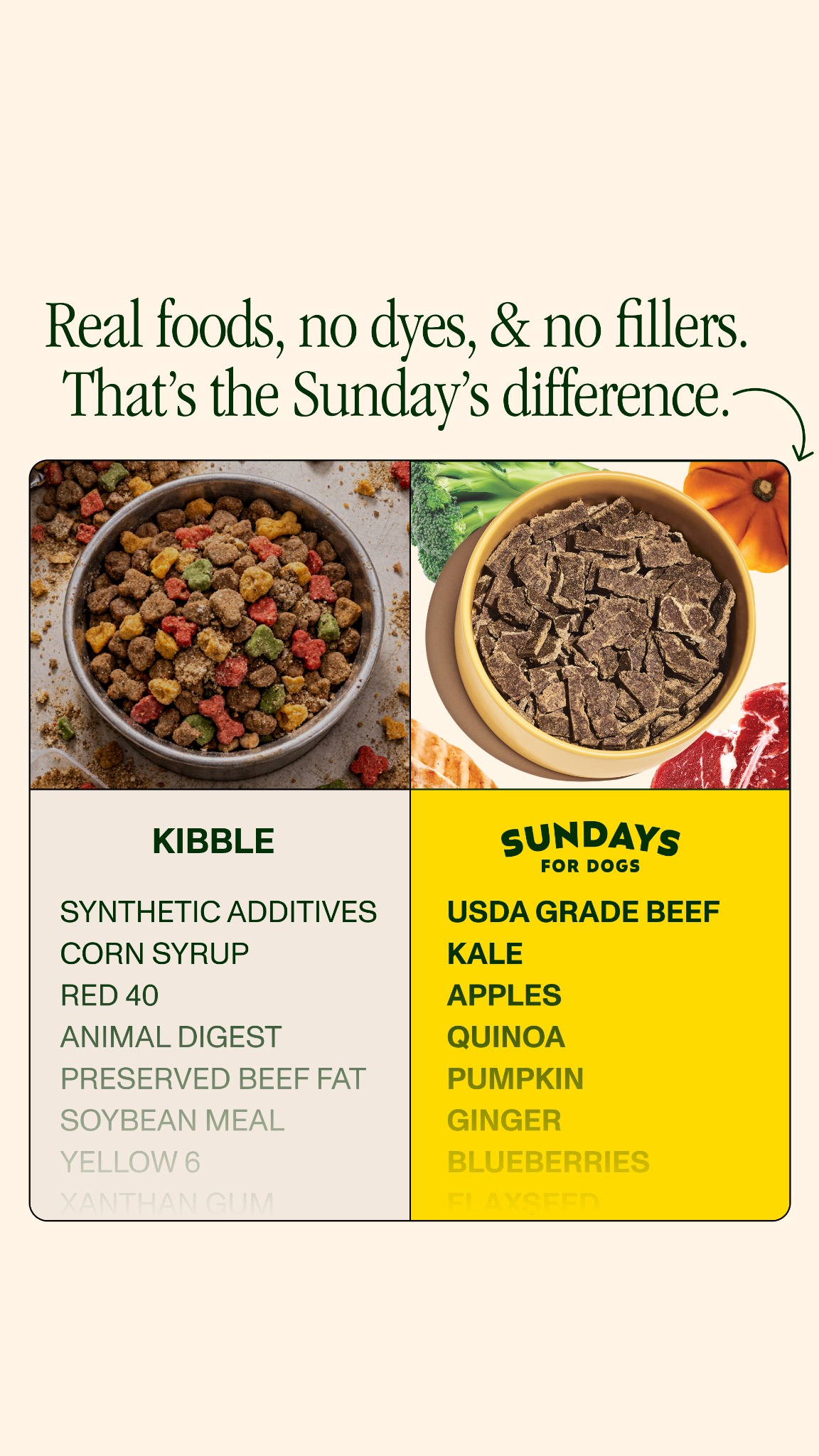 Sundays Facebook ad