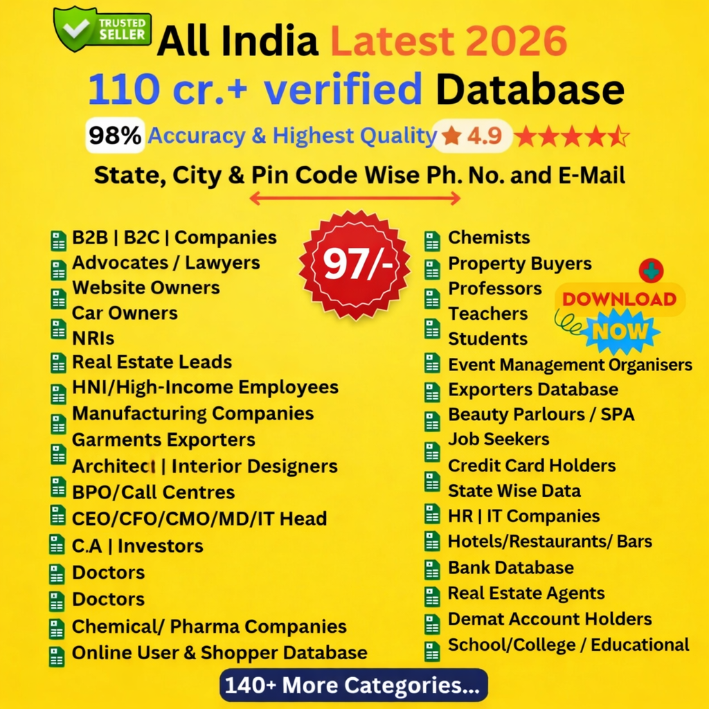 Mahiya Creations - Clients Facebook ad: Grow Your Business with 110Cr+ DATABASE (Generate…