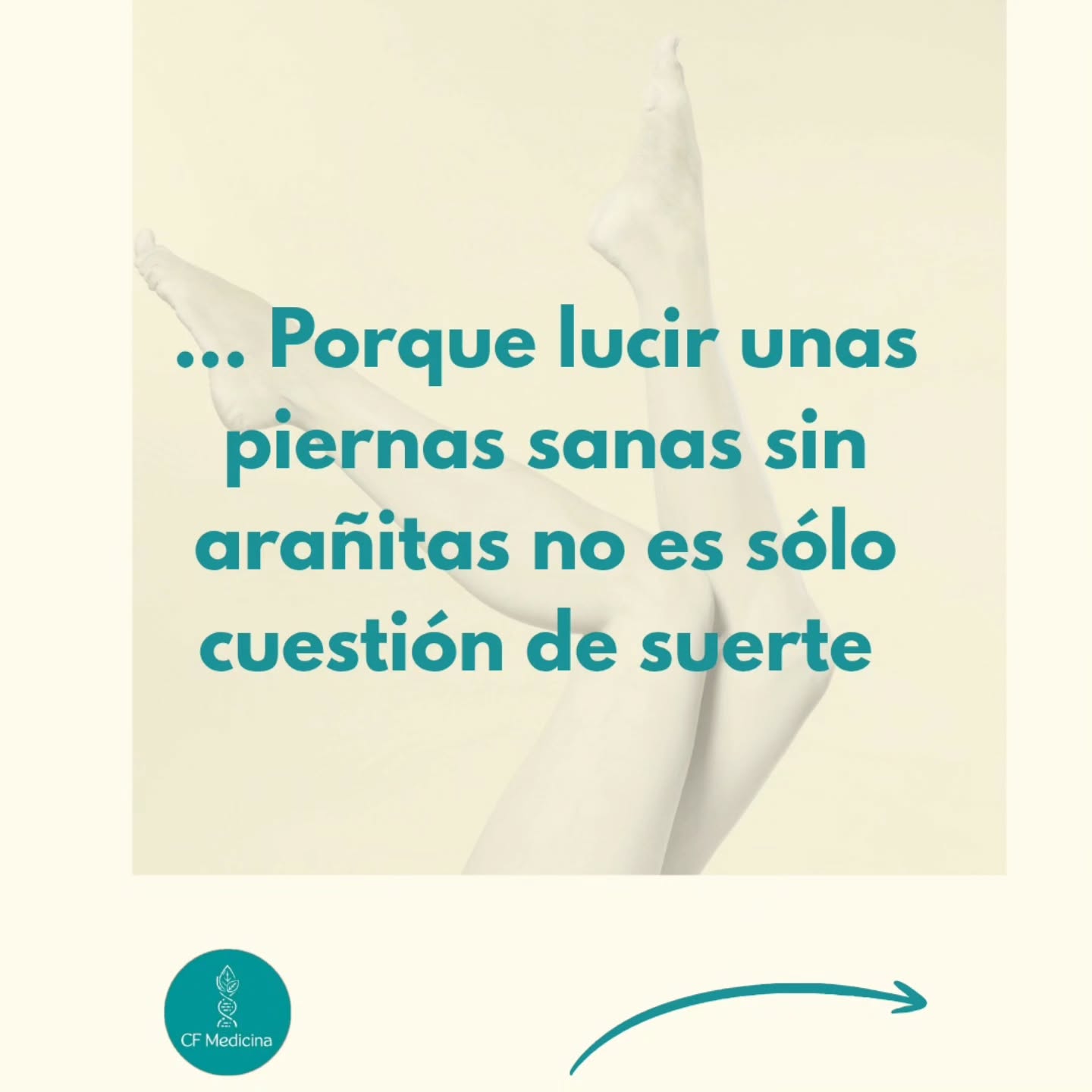 CF Medicina Facebook ad: Las arañitas vasculares de las piernas causan síntomas…