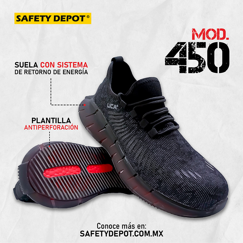 Safety Depot Facebook ad: ¡Ligereza y comodidad se fusionan en los tenis…