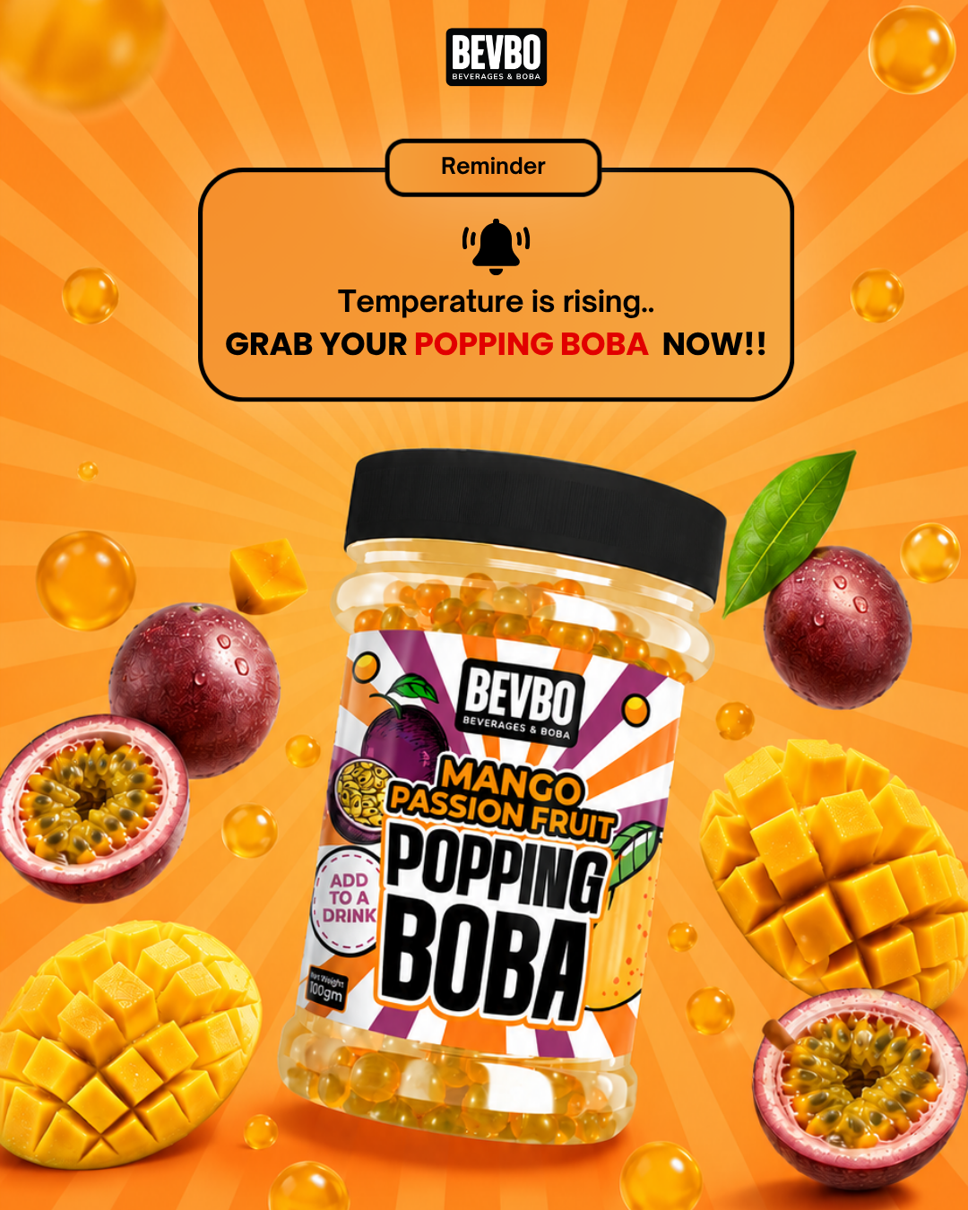 Bevbo Beverages and Boba Facebook ad