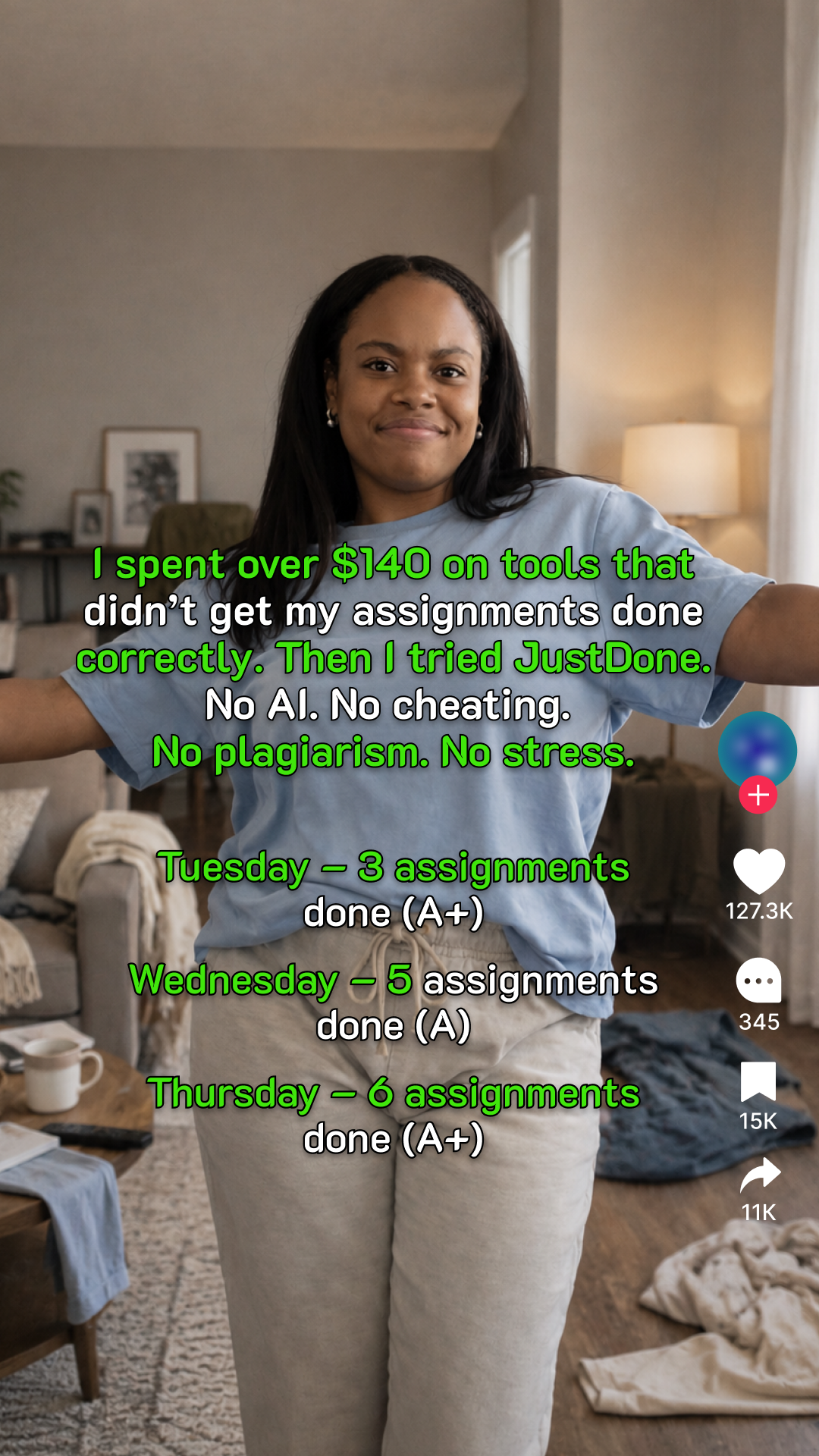 JustDone Facebook ad
