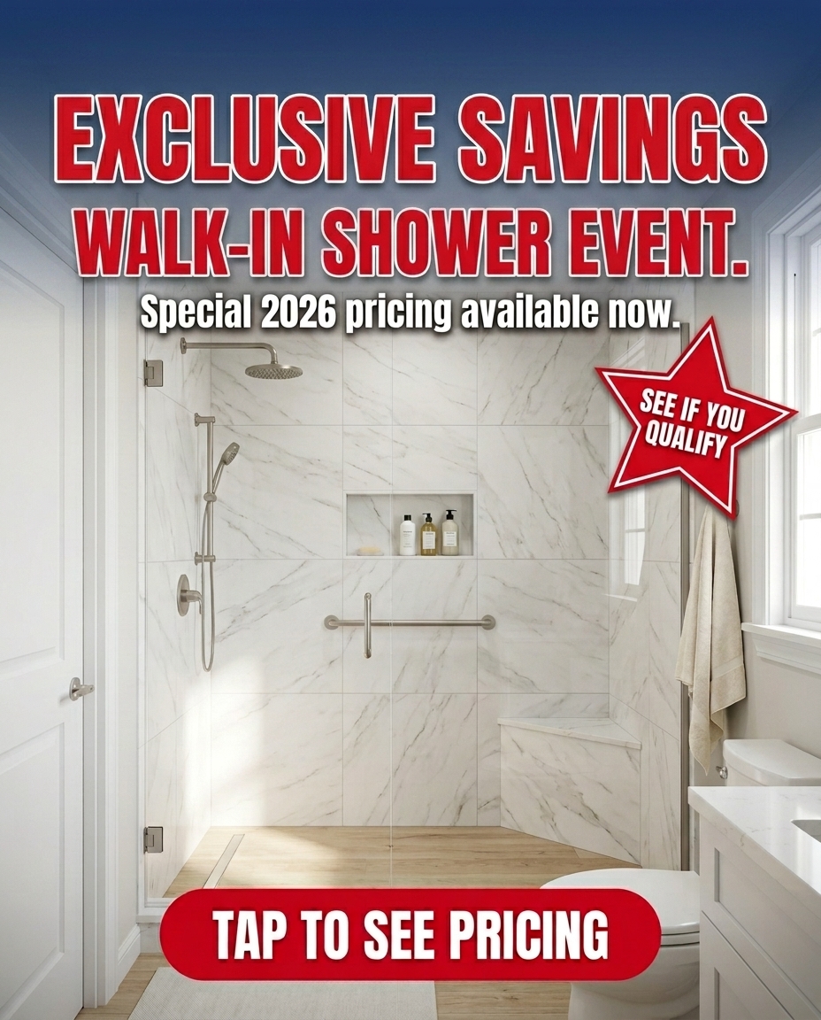 Today's Homeowner Facebook ad: Best Walk-In Shower Pricing