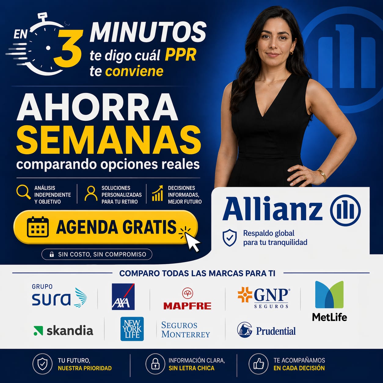 Andromeda Seguros Facebook ad: Agenda tu asesoría ahora