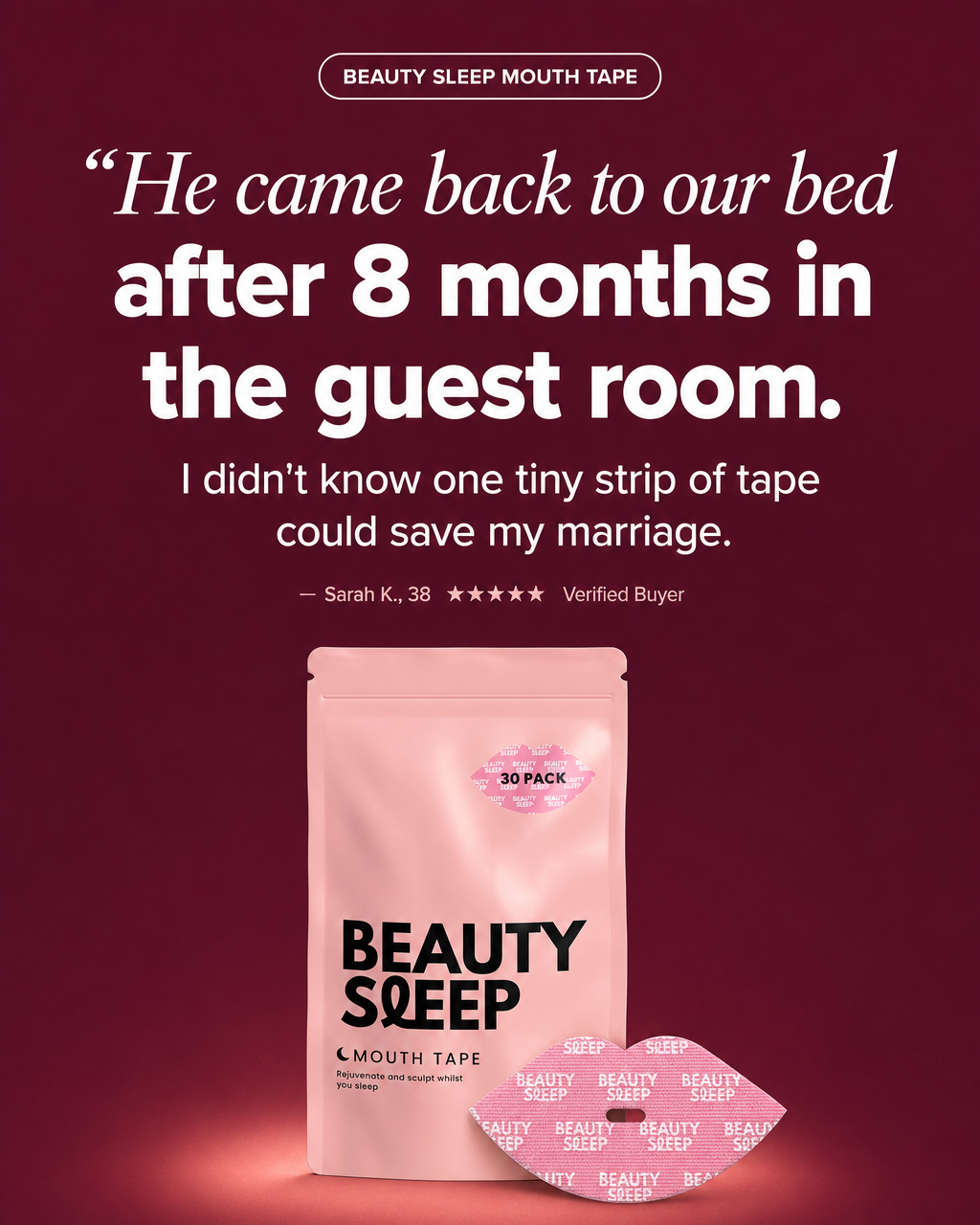 Beauty Sleep Facebook ad