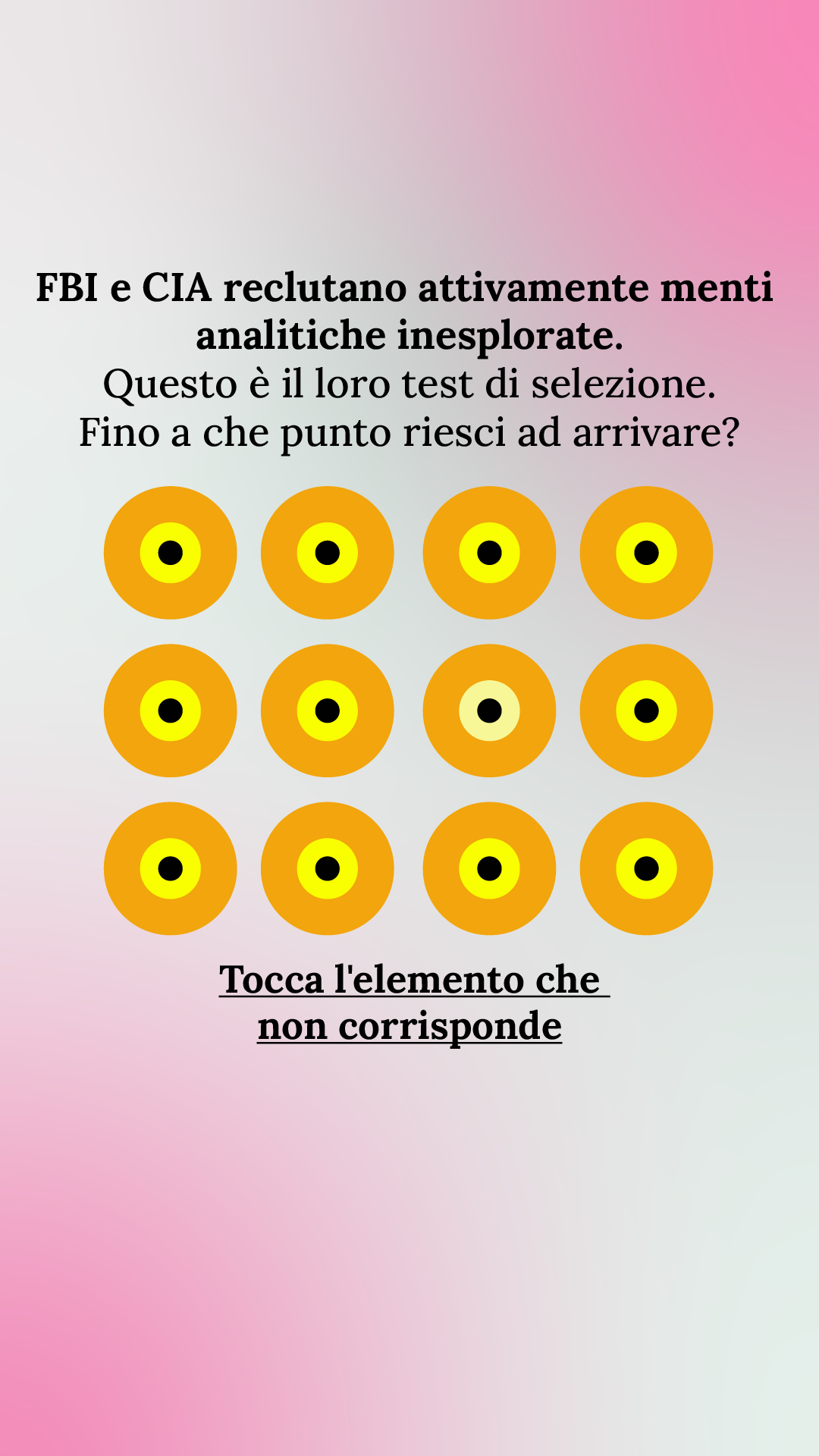 International Brain Test Facebook ad