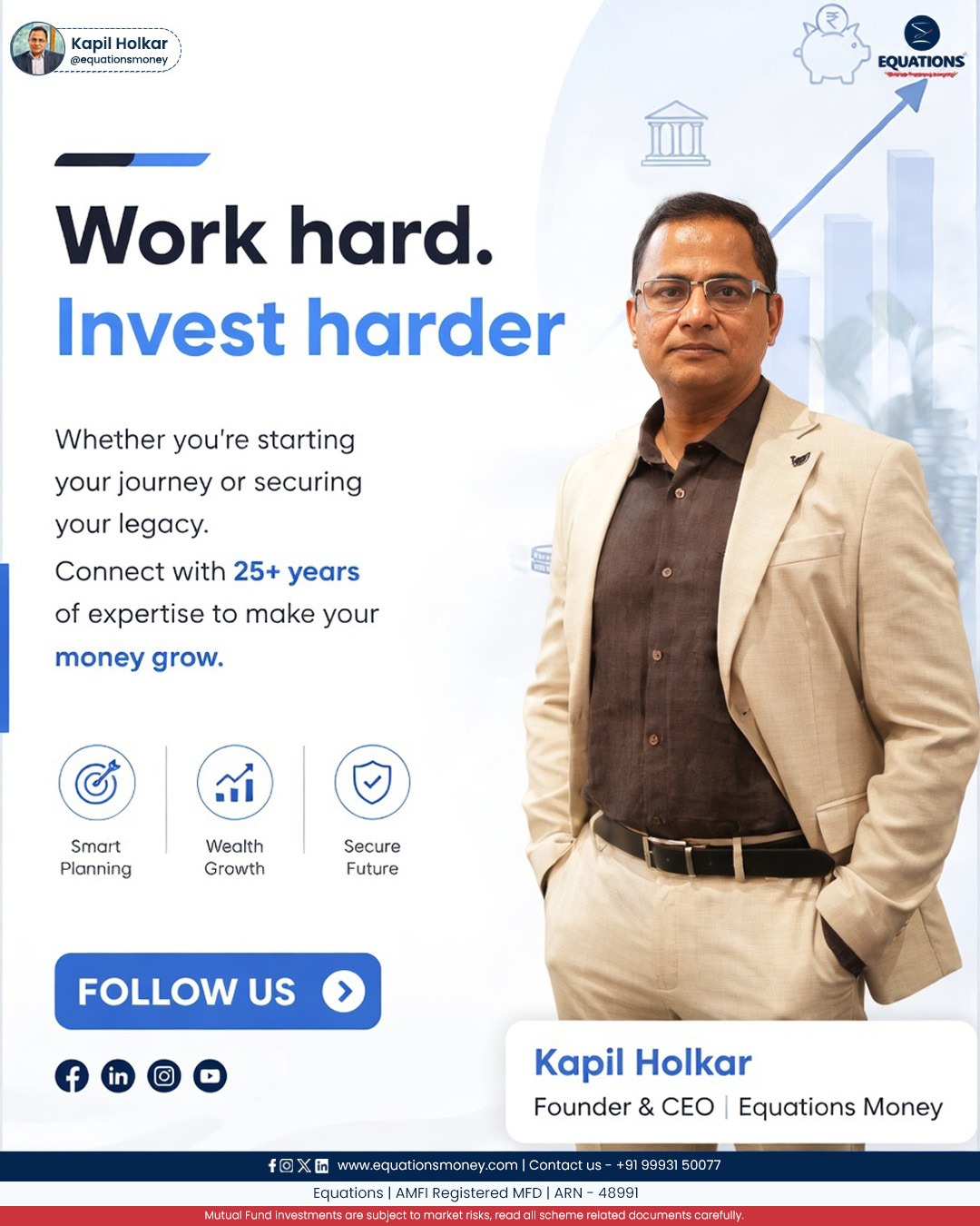 Equationsmoney Facebook ad: Smart money habits begin with the right mindset.
