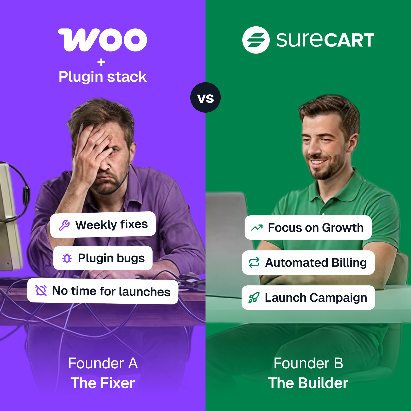 Sure Cart Facebook ad: Stop managing plugins. Start scaling.
