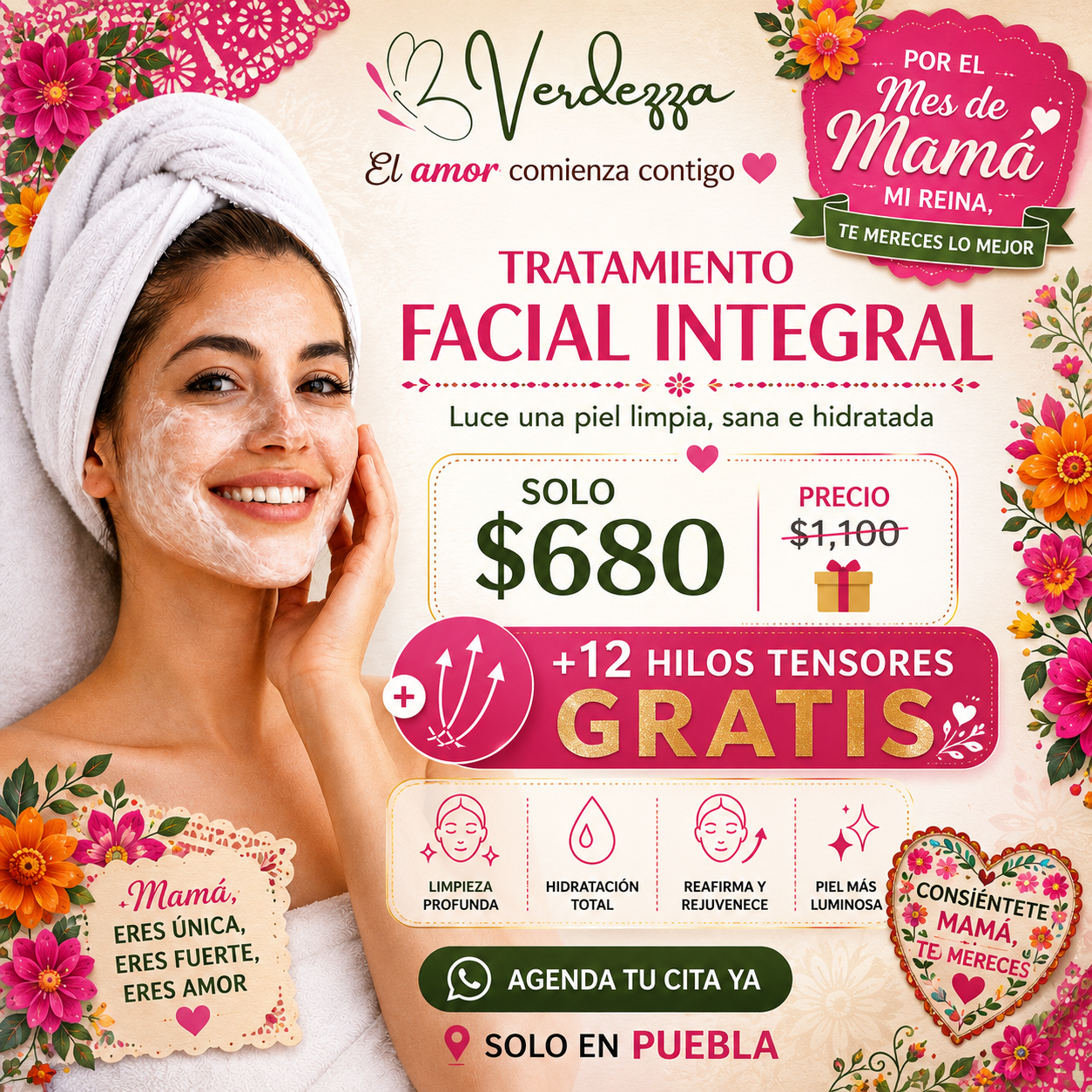 Bverdezza Facebook ad: TRATAMIENTO FACIAL INTEGRAL