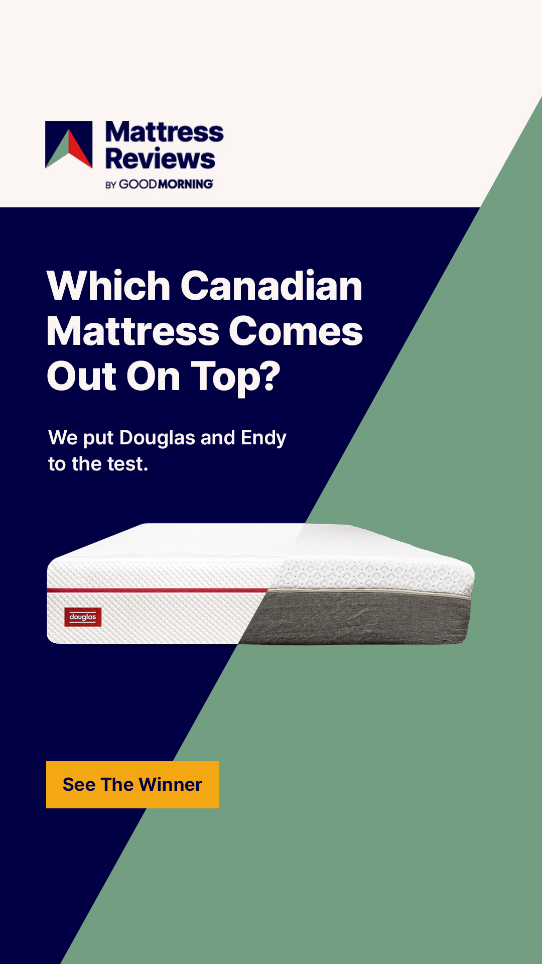 MattressReviews.ca by GoodMorning Facebook ad from May 13, 2026
