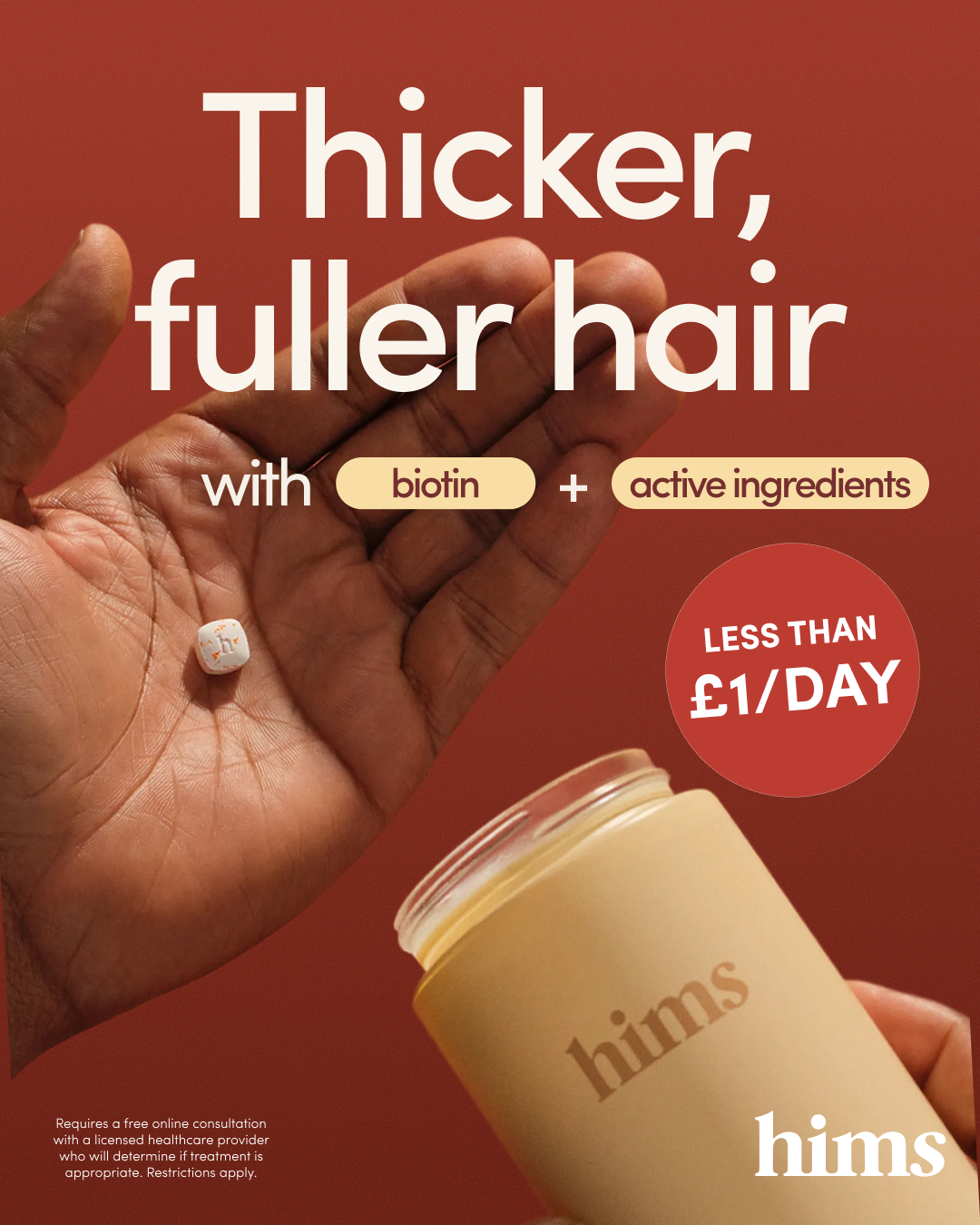 hims Facebook ad