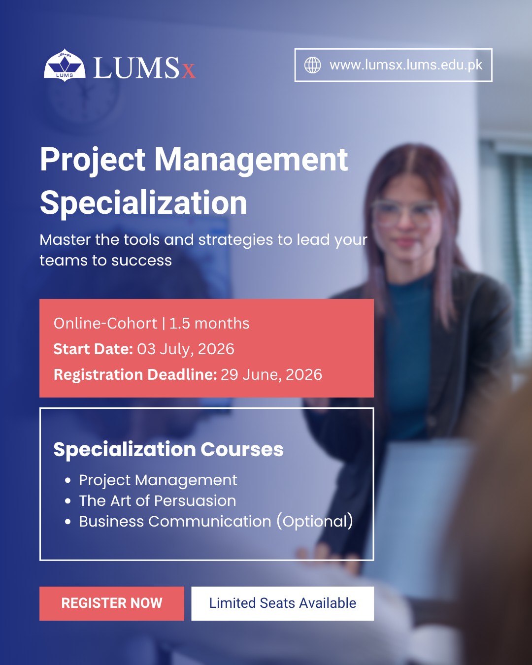 LUMSx online Facebook ad
