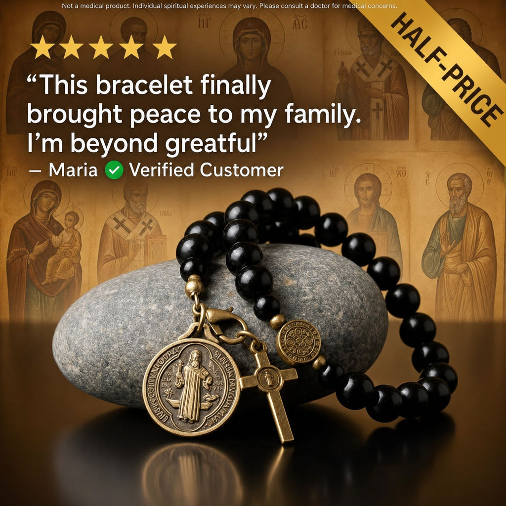 Belmora Facebook ad: St. Benedict Crucifix Bracelet