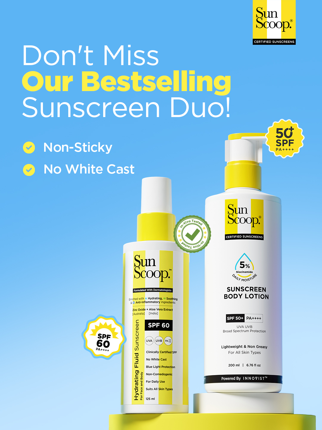 Sunscoop SPF Facebook ad