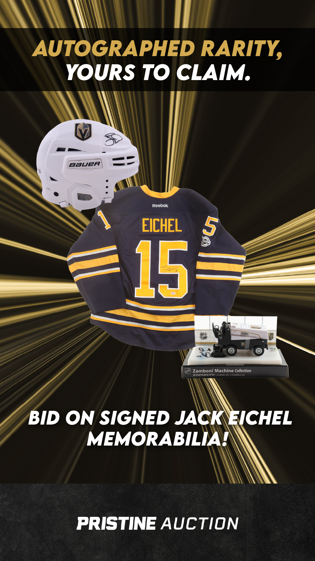 Pristine Auction Facebook ad