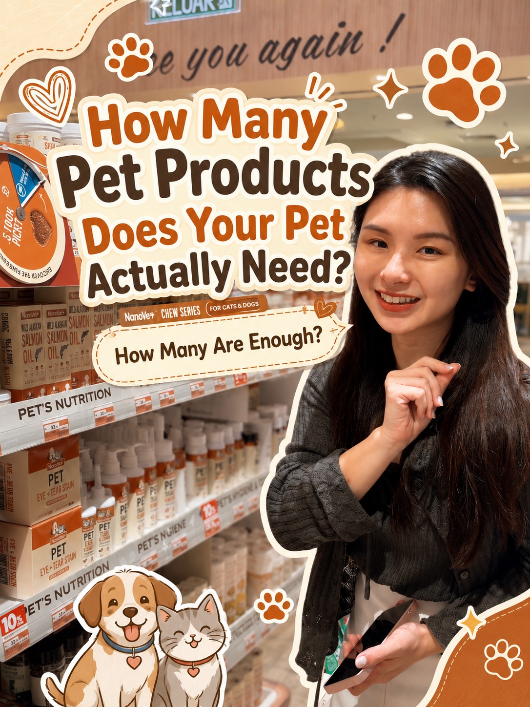 Nanovet OS Facebook ad: Pet care is more than just food.