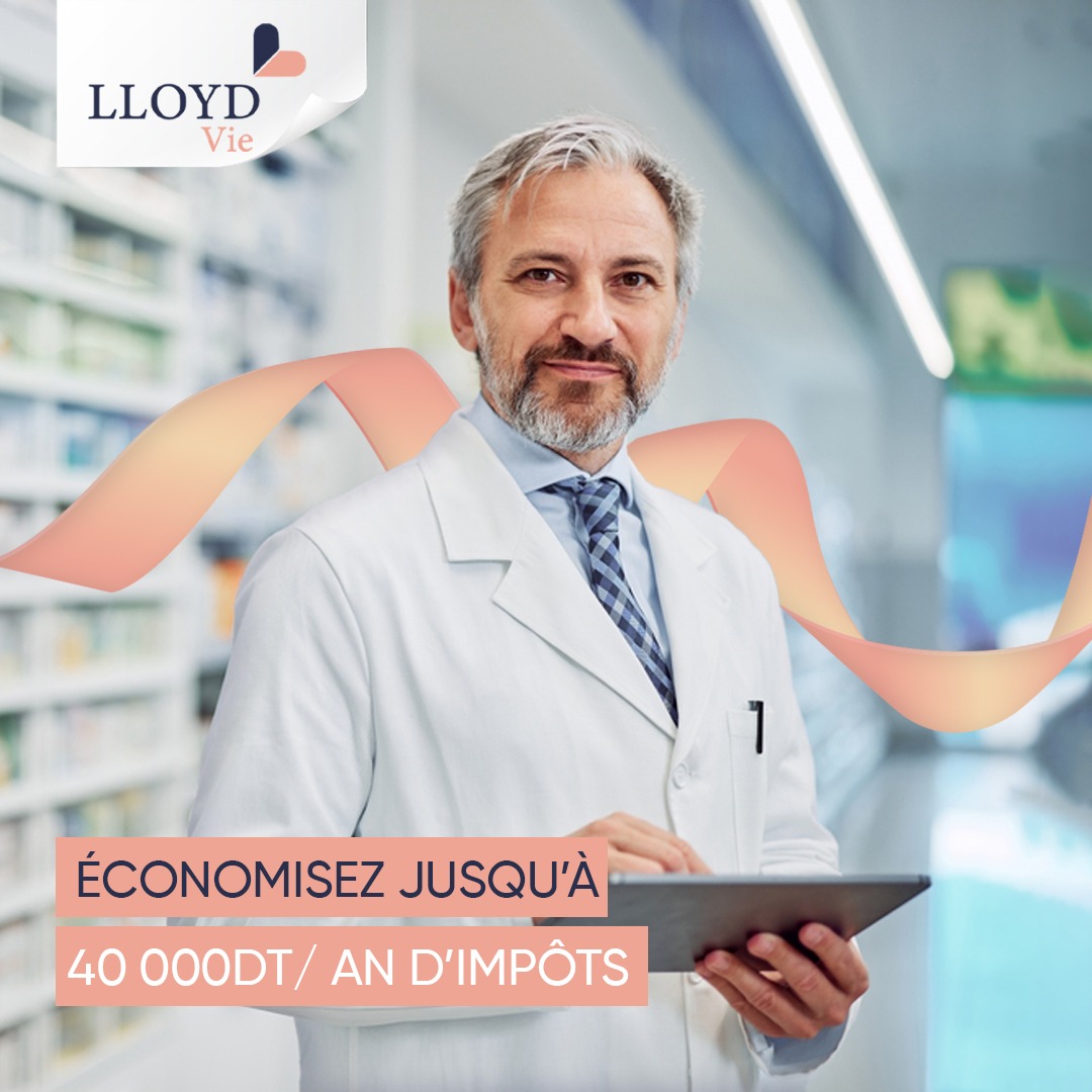 LLOYD Assurances Facebook ad: Médecins & Pharmaciens: Gagnez jusqu’à 40 000 DT…
