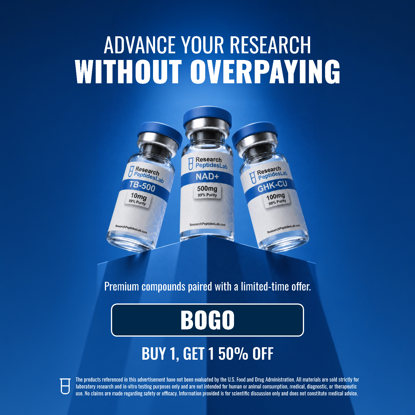 Research Peptides Lab Facebook ad