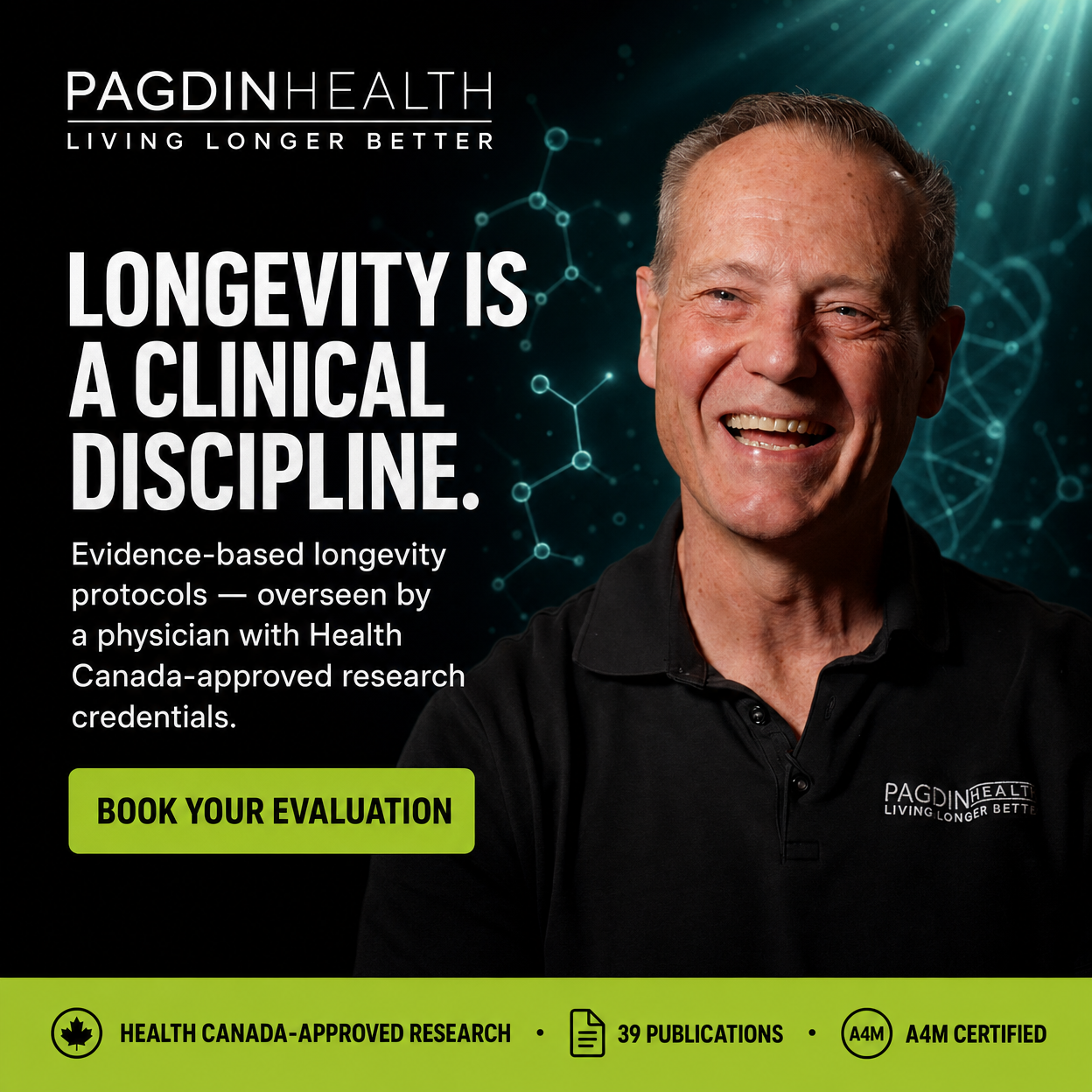 Pagdin Health Facebook ad: Canada's Leader in Regenerative Medicine