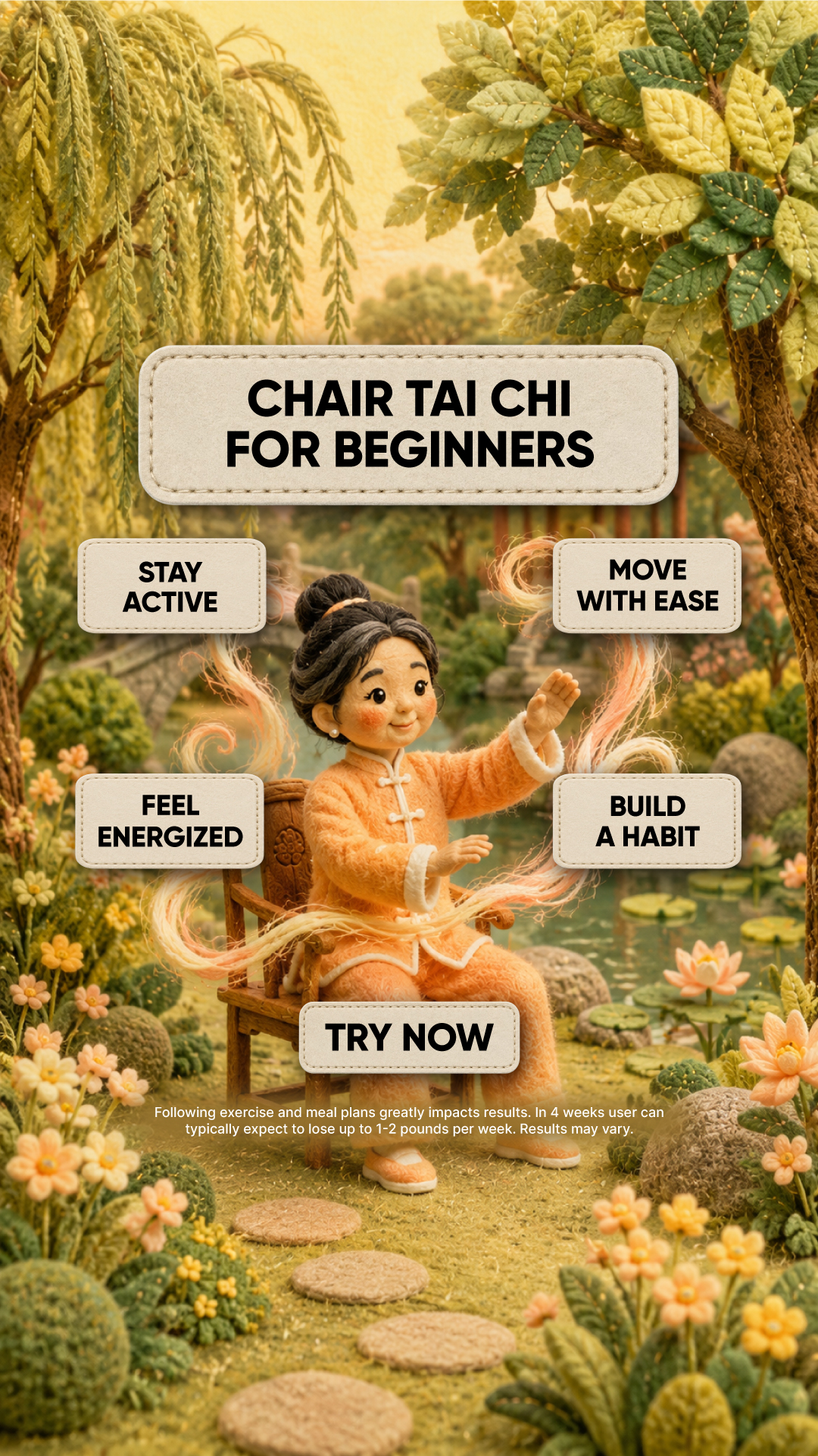 Agata Fitness Facebook ad: Start Chair Tai Chi