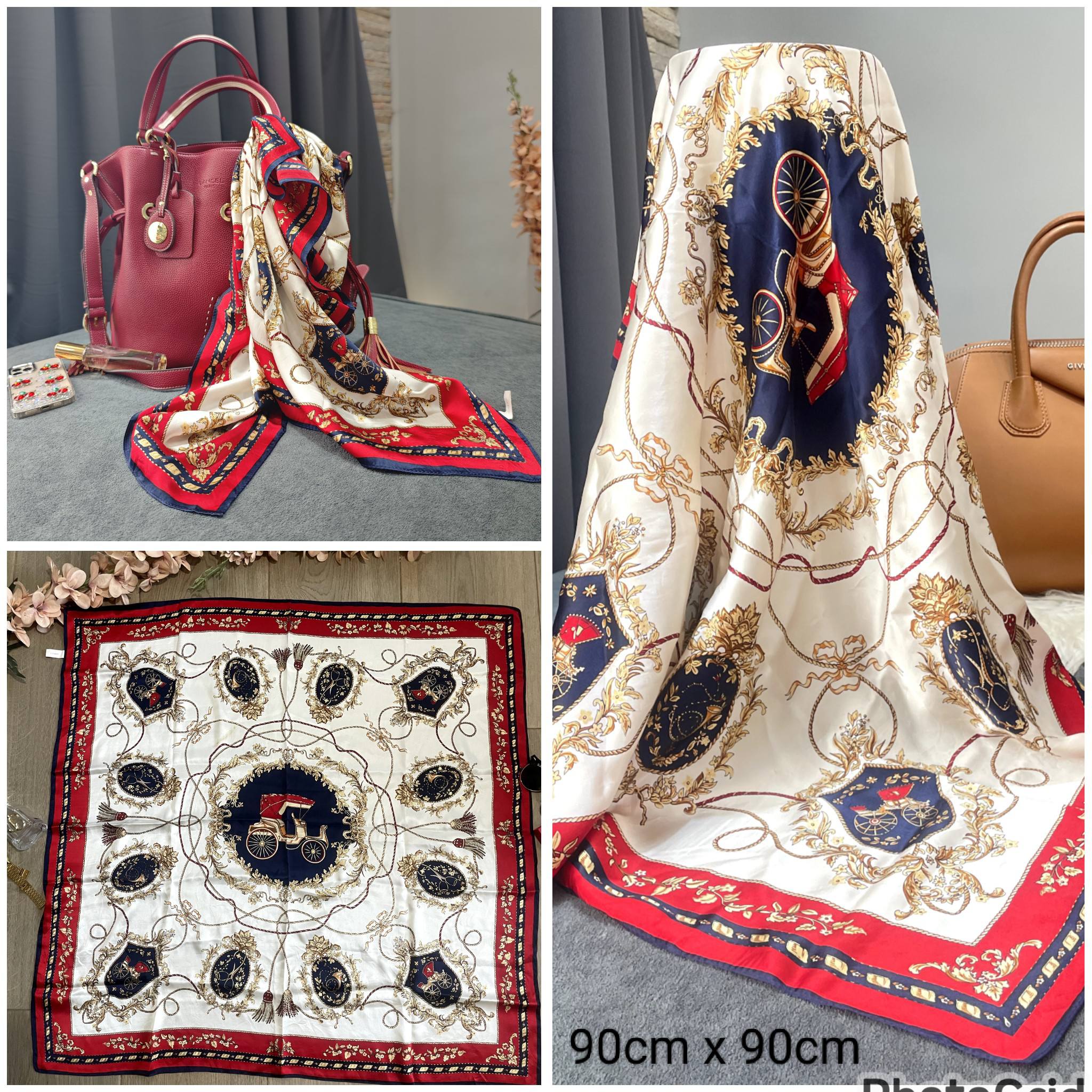 I-KalaManja Facebook ad: Foulards en satin de soie
