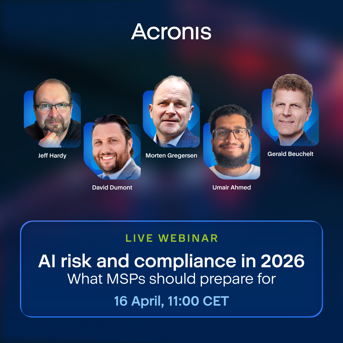 Acronis Facebook ad