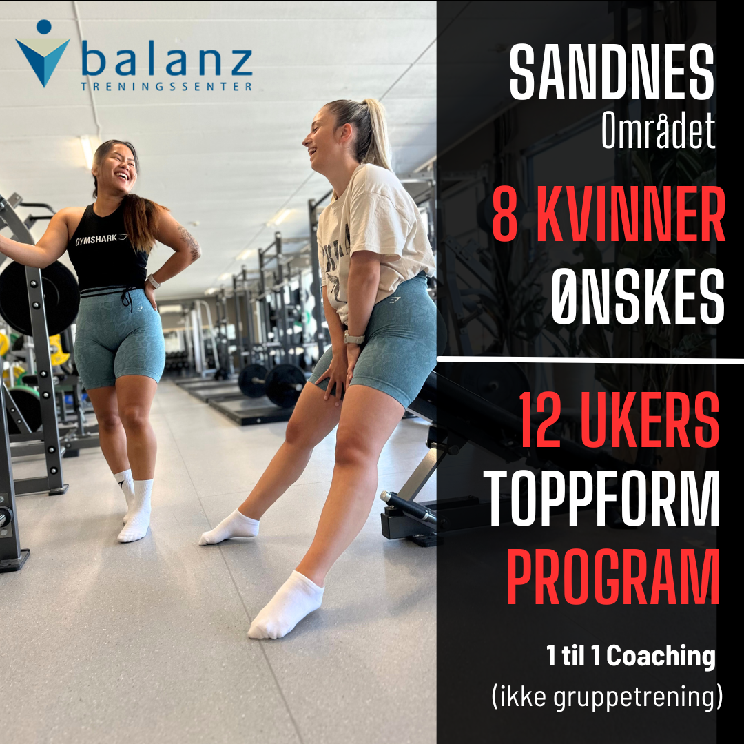 Balanz treningssenter Facebook ad: 12-Ukers Toppform Kampanje