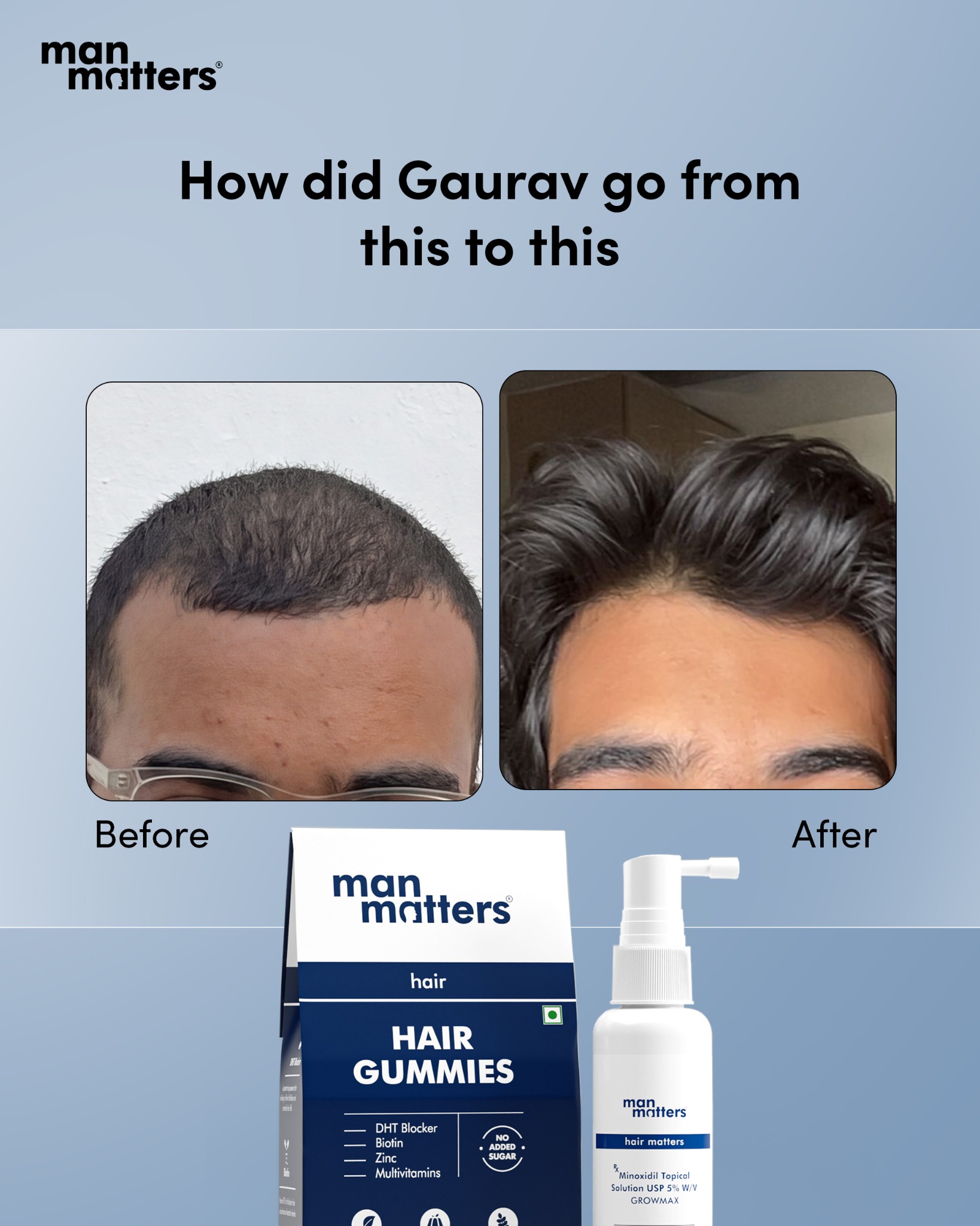 Hair Matters by Man Matters Facebook ad