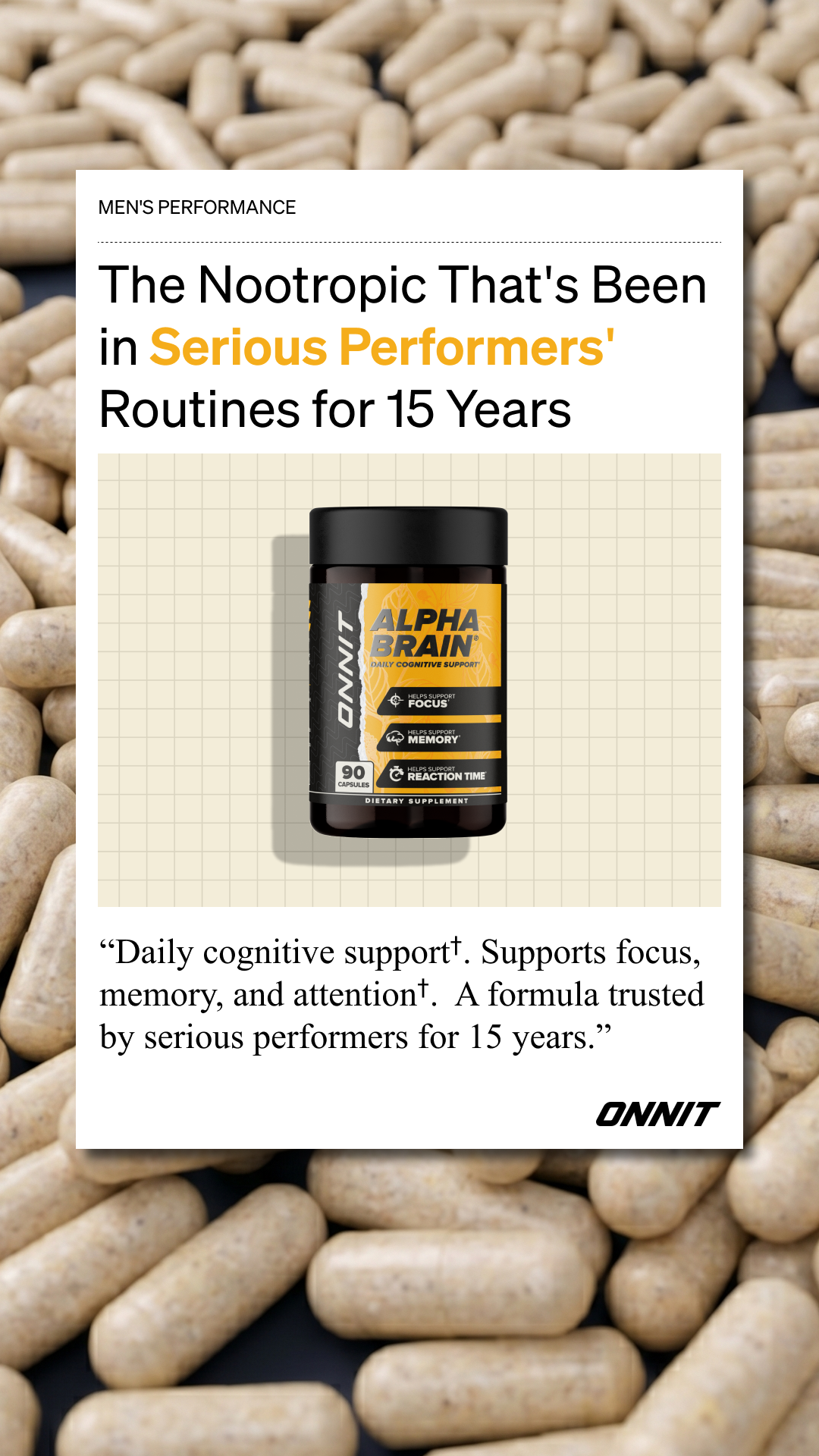 Onnit Facebook ad