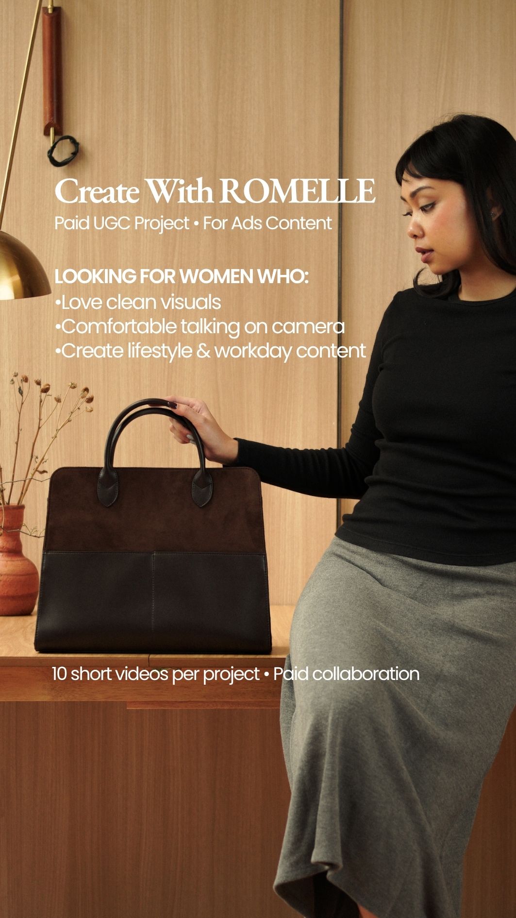 Romelle Facebook ad: Paid UGC Project