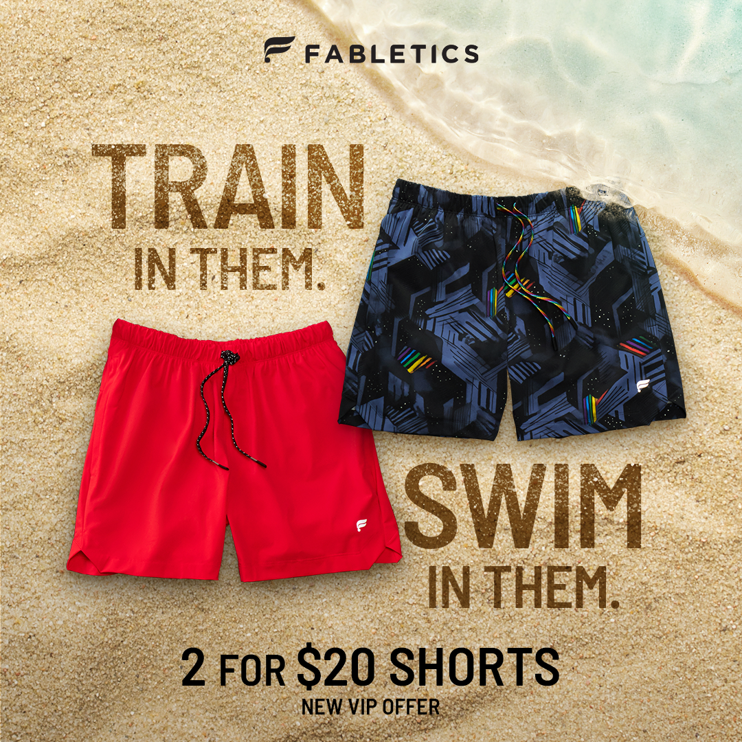 Fabletics Men Facebook ad: NEW DROPS.