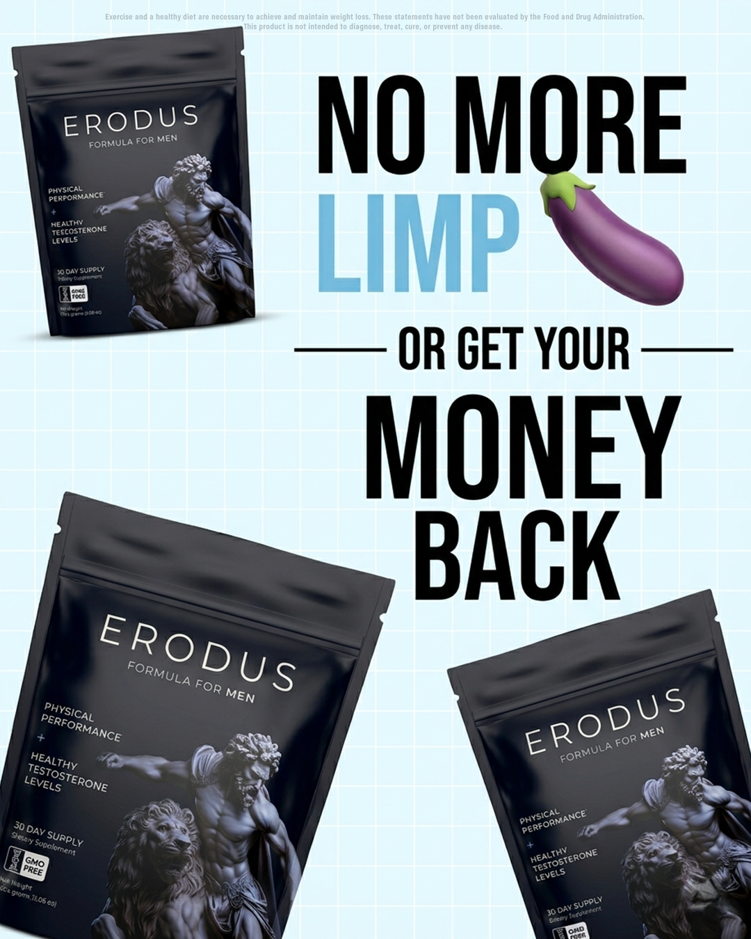 Erodus Formula For Men Facebook ad